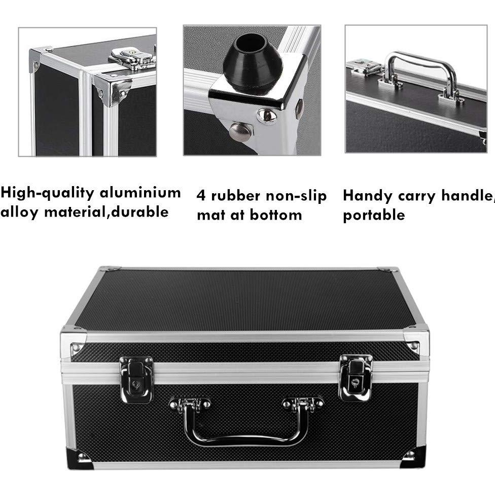 Caja de Maquillaje para Tatuajes Yuelong Negra 32x24x13 cm Doble Cerradura