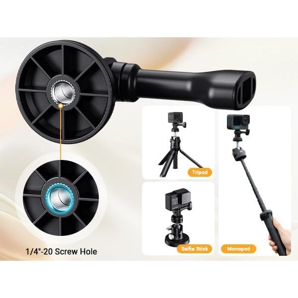 Adaptador de Trípode JJC 1/4"-20 para Cámaras de Acción