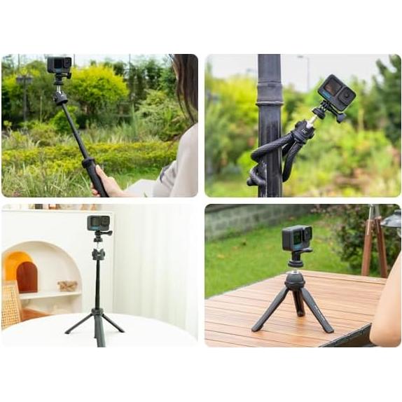 Adaptador de Trípode JJC 1/4"-20 para Cámaras de Acción