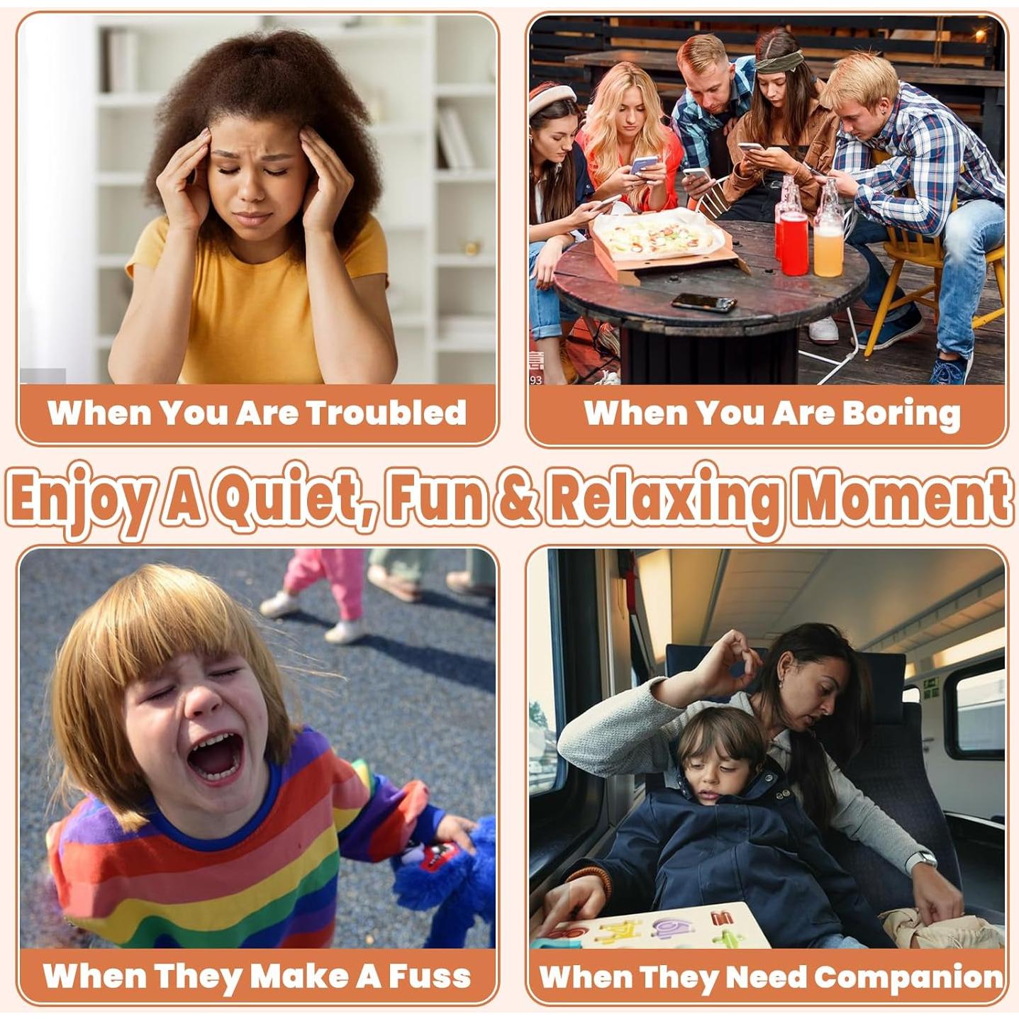 Set de Stickers 3D NiXianLinGo - Carnaval y Navidad, 4 Escenas