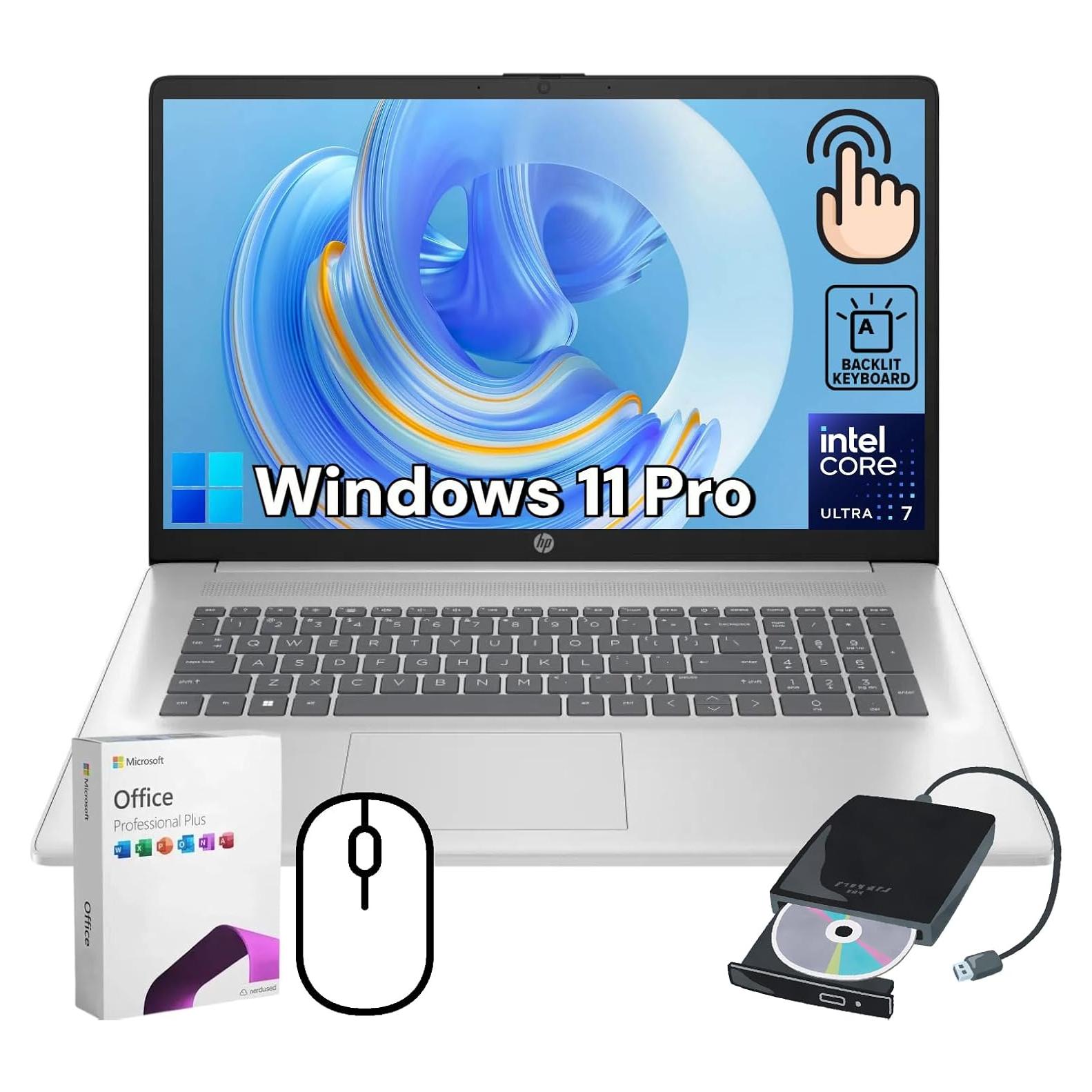 HP 17-cn4065cl Laptop 17.3" Táctil, Intel Core i7, 16GB RAM, 1TB SSD