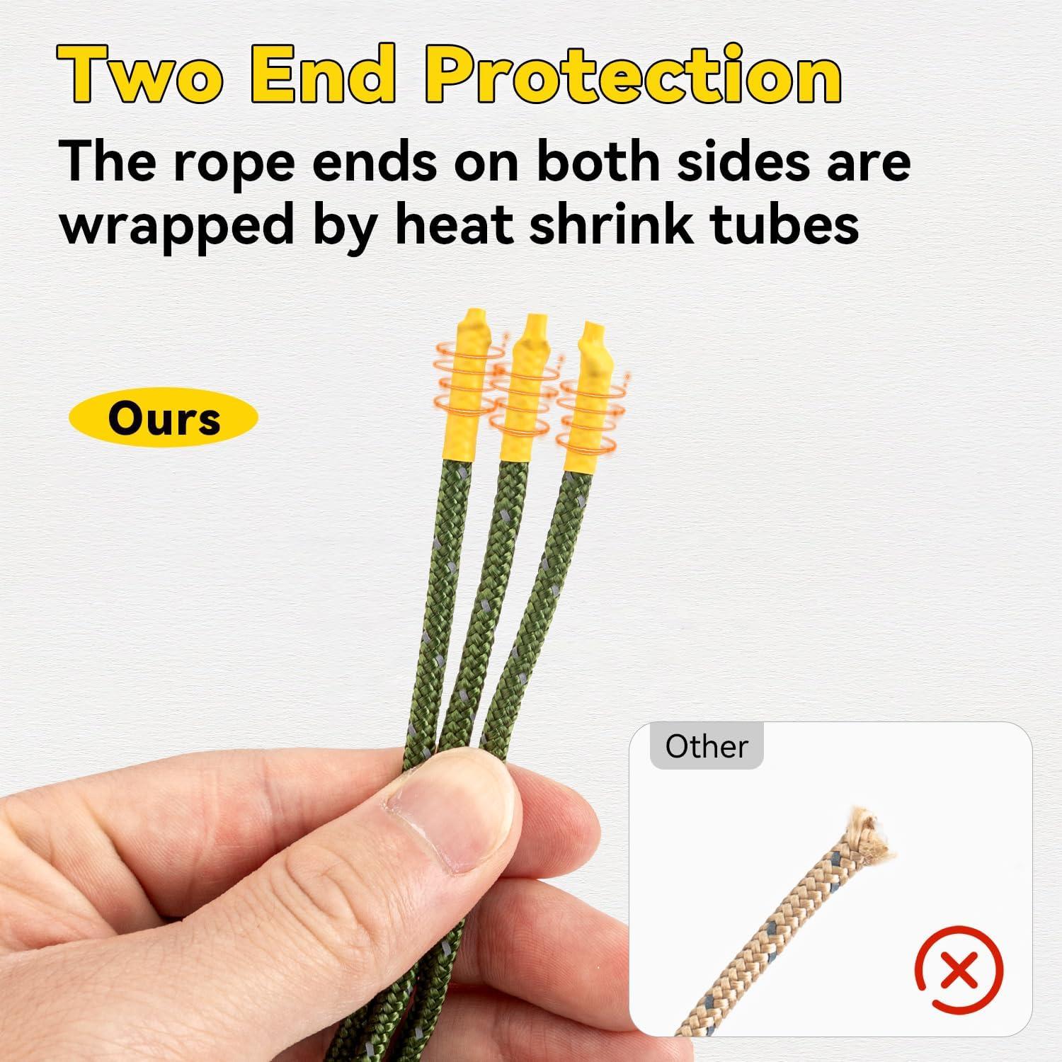 Cuerda Reflectante HIKEMAN 4M 3mm con Ajustadores Aluminio