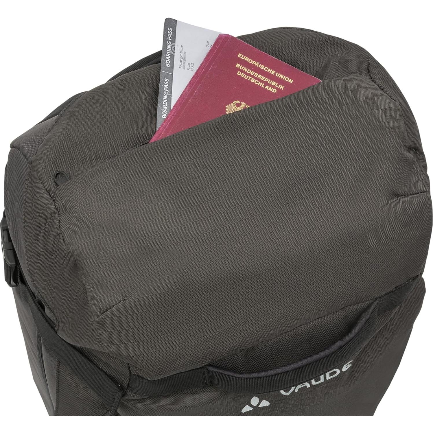 Mochila de Viaje VAUDE Mundo 65+ Unisex Negra 65L