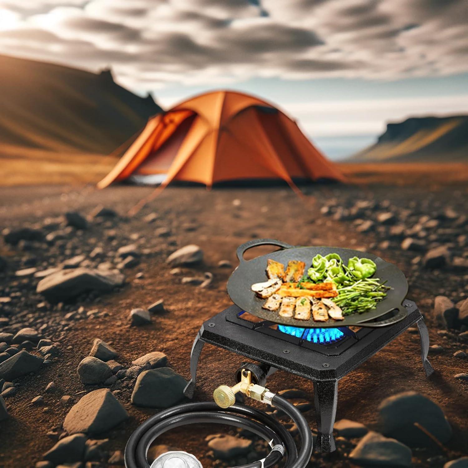 Estufa de Camping Vivicreate HT-C-0011 Hierro Fundido 1 Quemador