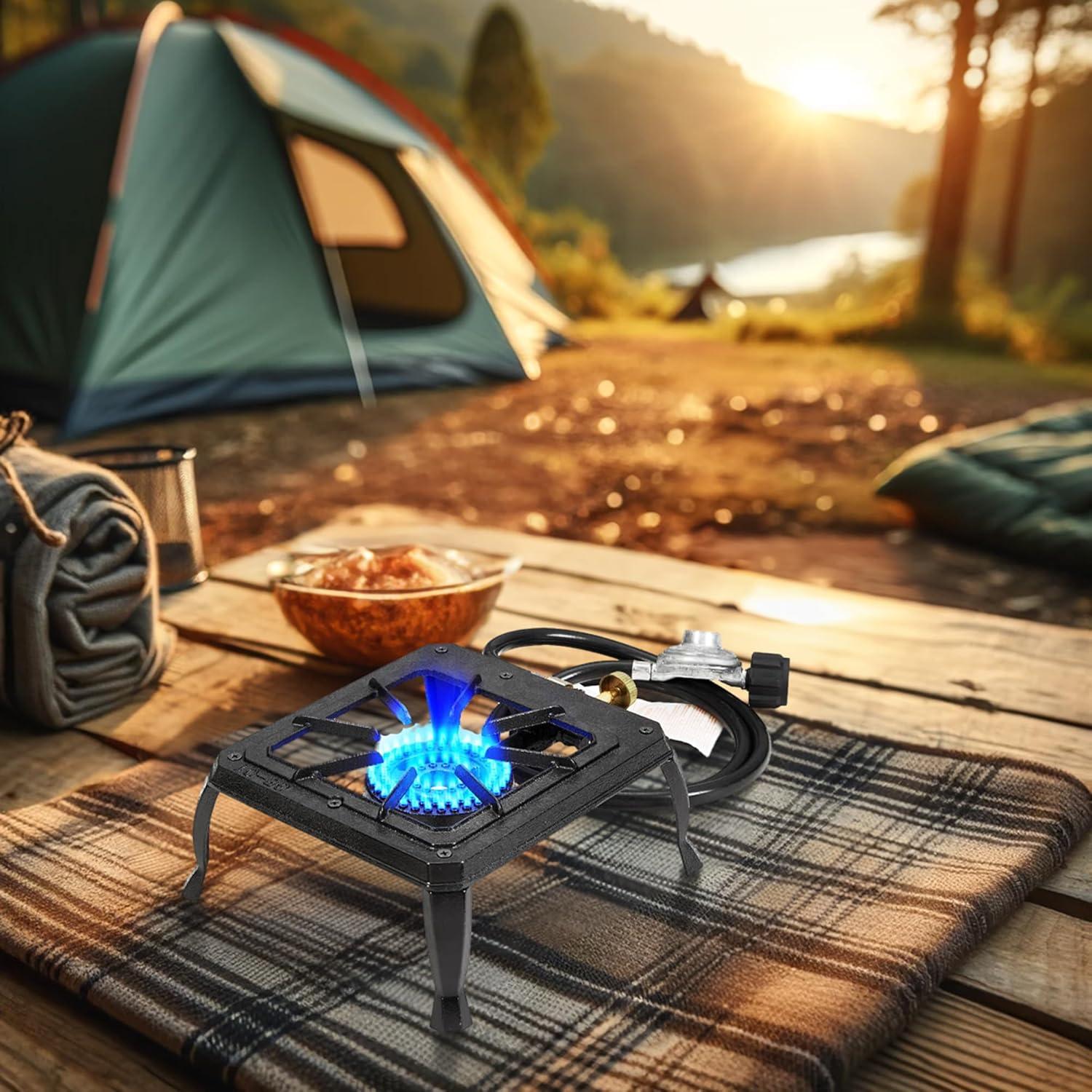 Estufa de Camping Vivicreate HT-C-0011 Hierro Fundido 1 Quemador