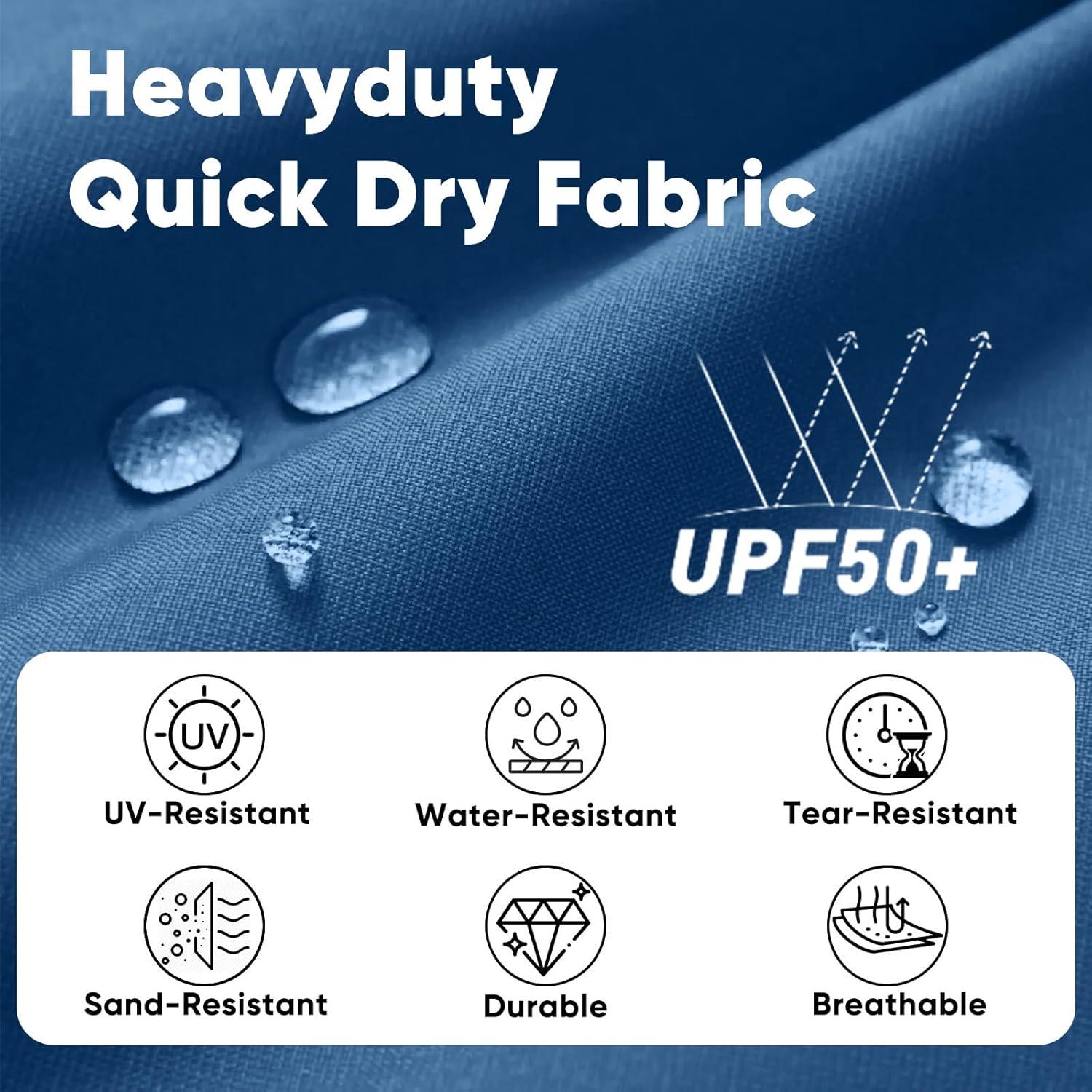 Silla de Playa Plegable Sekey Azul y Gris, Compacta y Ligera