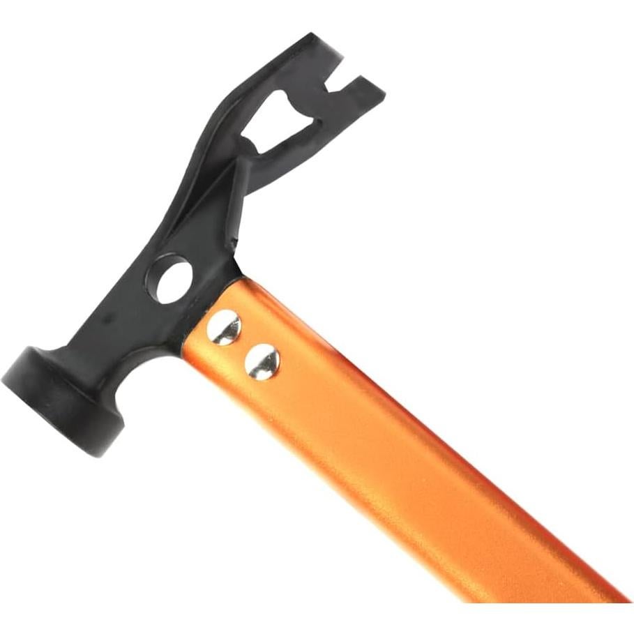 Martillo de Camping RIY 30.48 cm Acero Carbono Ligero Naranja