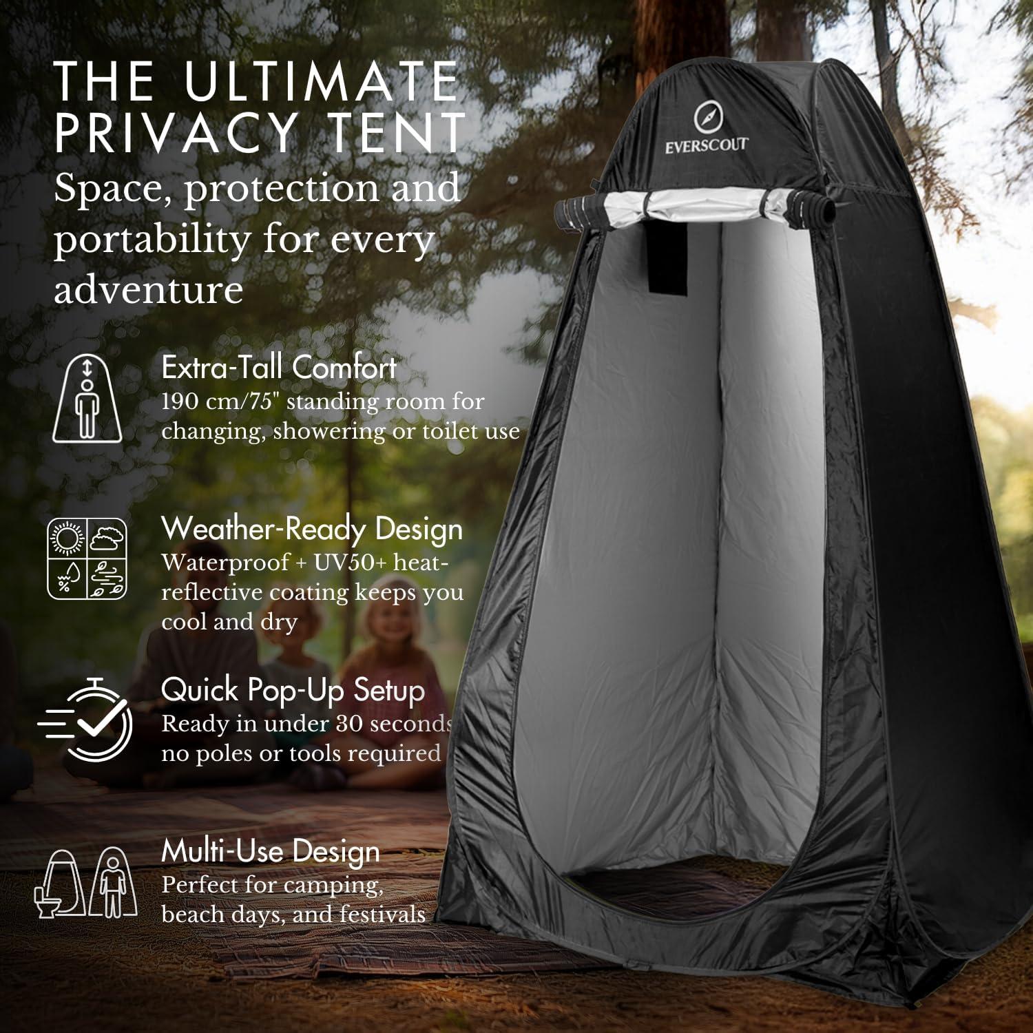 Tienda de Privacidad Plegable EverScout 1 Persona Impermeable