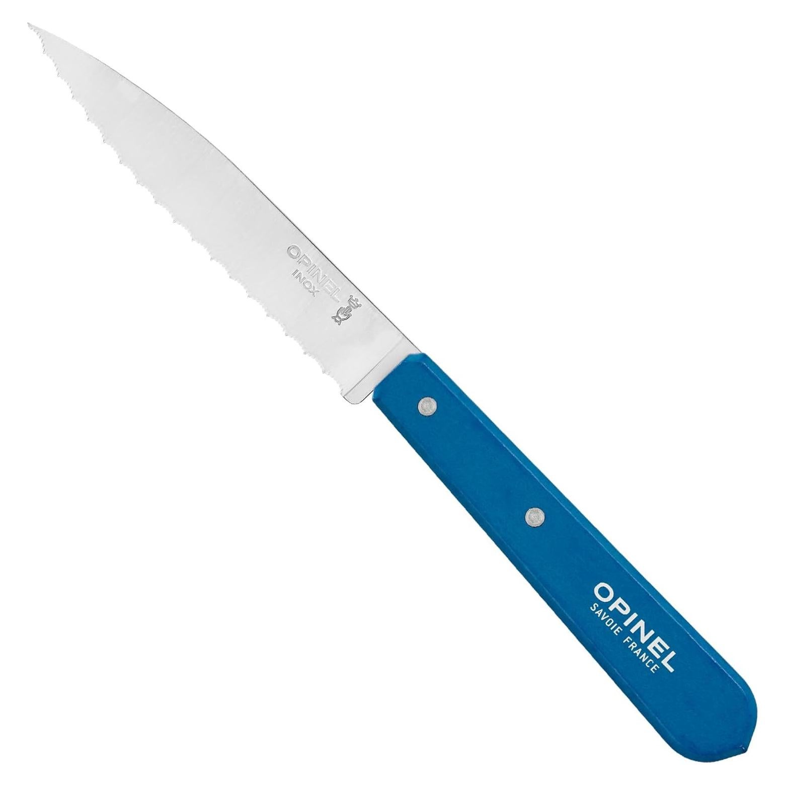 Cuchillo de Pelar Serrado OPINEL Essential No.113 - Mango de Haya Azul