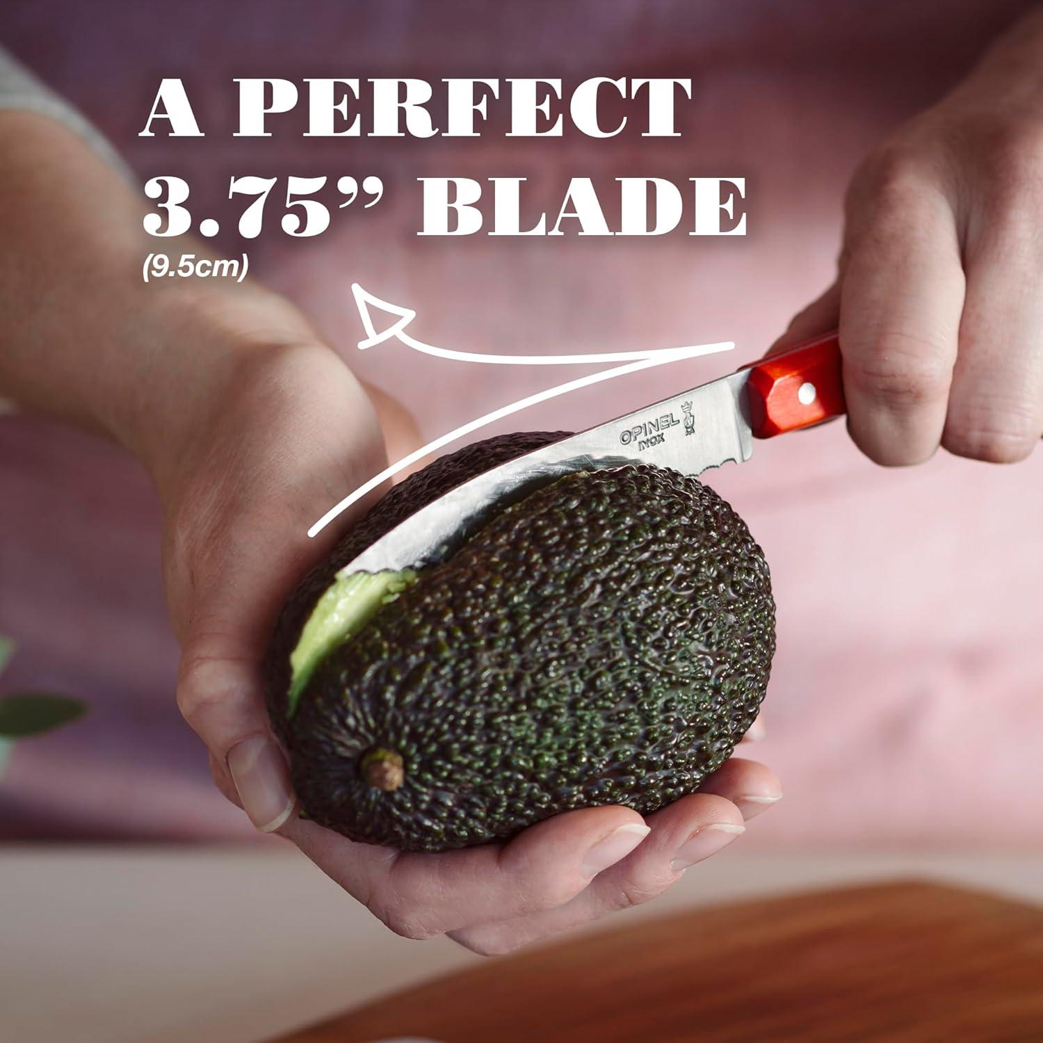 Cuchillo de Pelar Serrado OPINEL Essential No.113 - Mango de Haya Azul