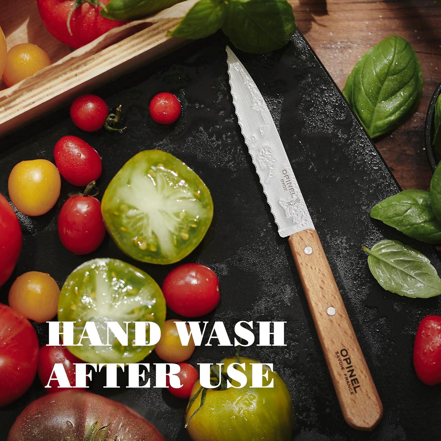 Cuchillo de Pelar Serrado OPINEL Essential No.113 - Mango de Haya Azul