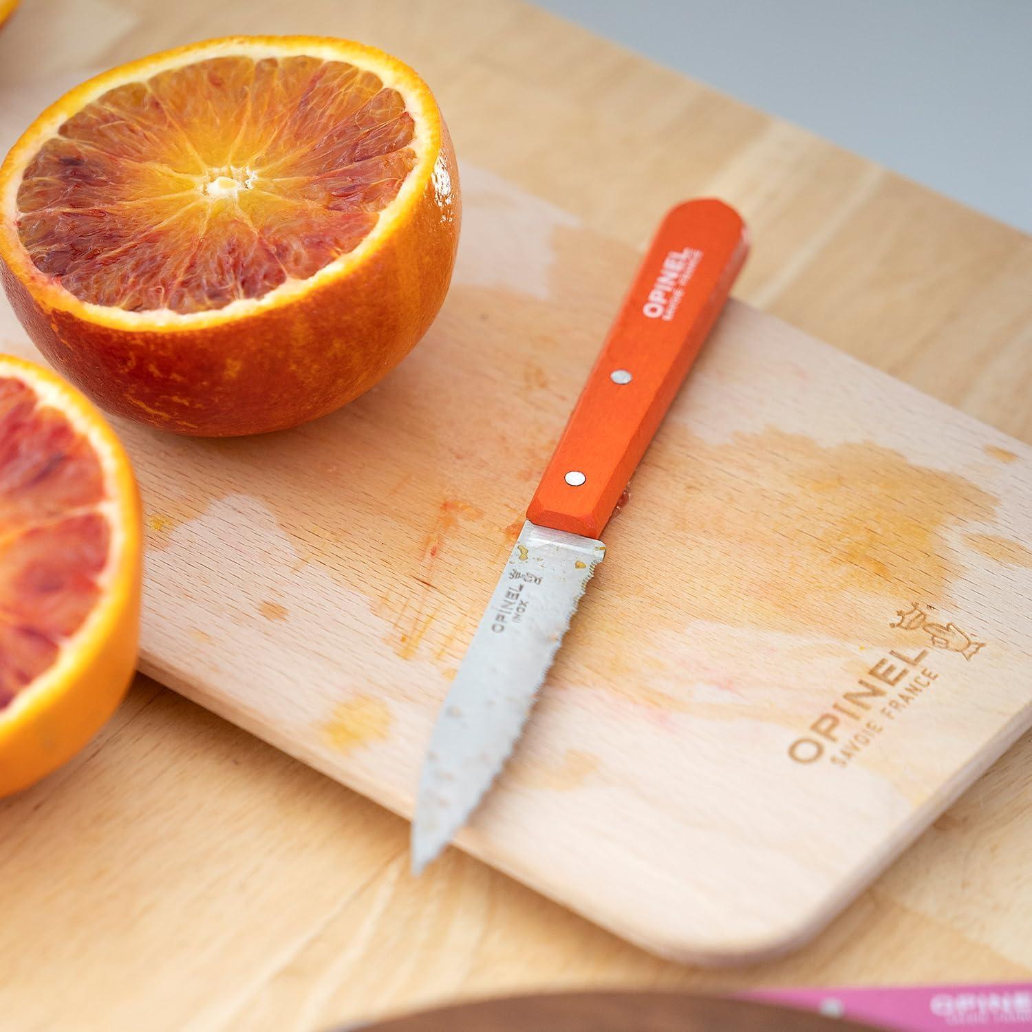 Cuchillo de Pelar Serrado OPINEL Essential No.113 - Mango de Haya Azul