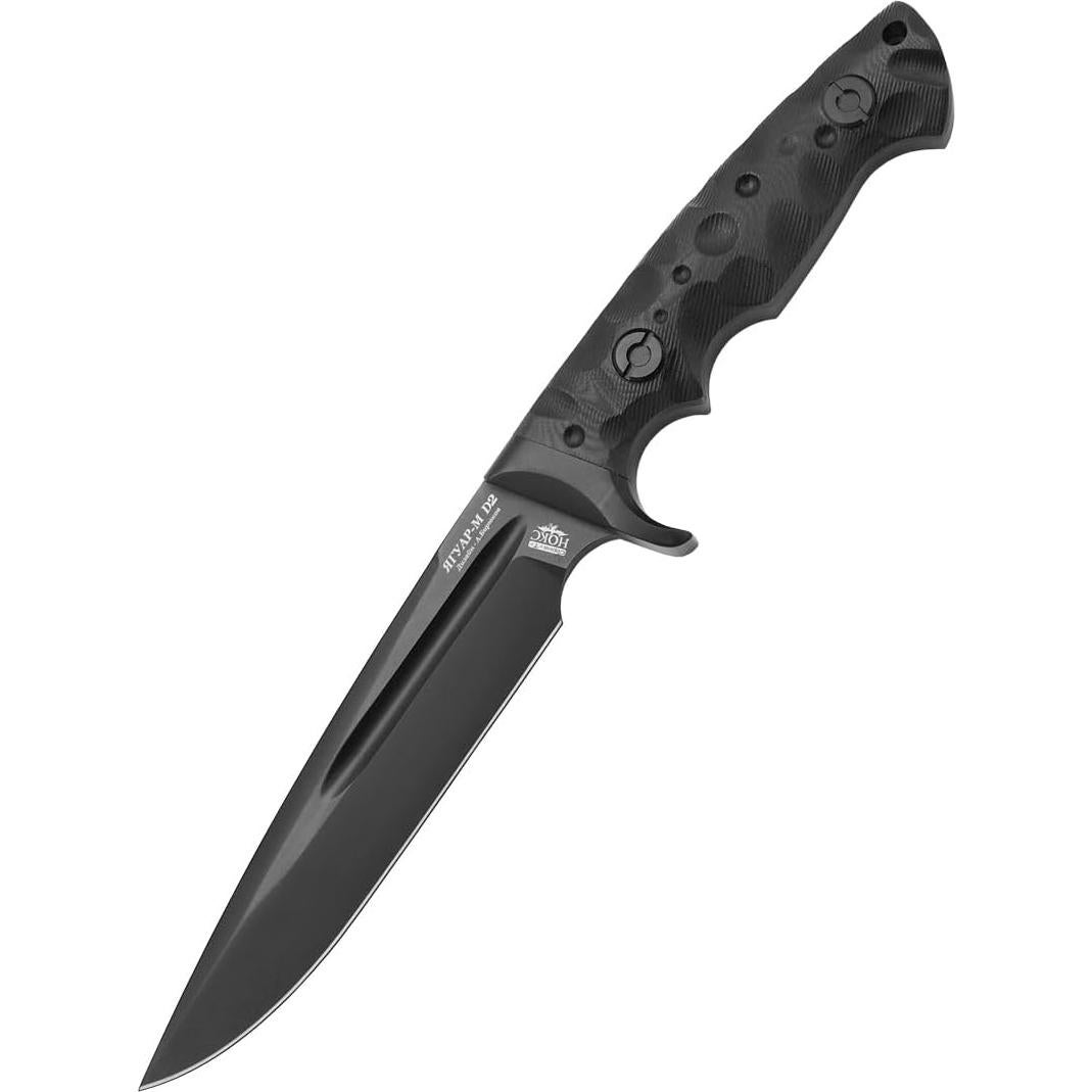 Cuchillo de Caza HOKC Jaguar-M D2 15.8 cm Acero D2 Negro