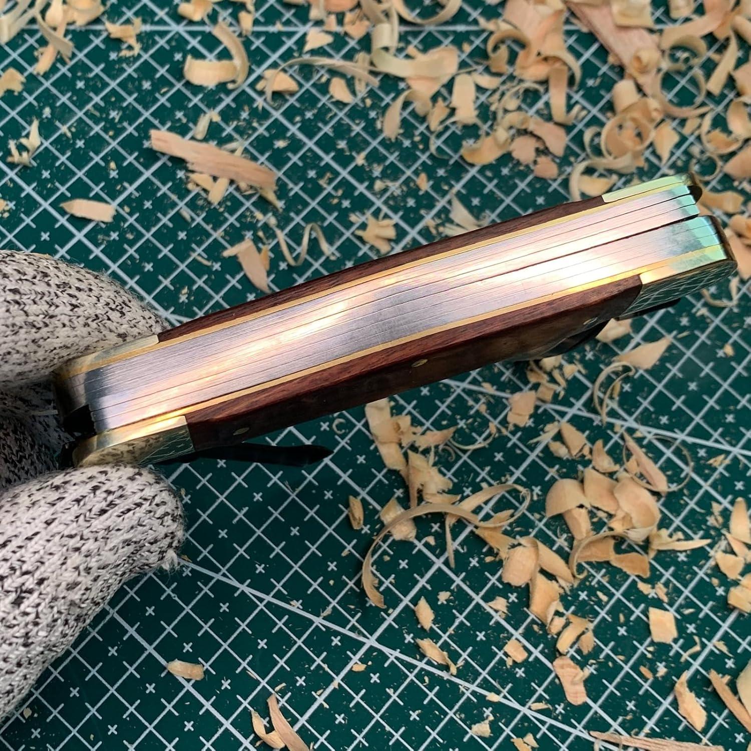 Cuchillo de Tallado Plegable S SMAZINSTAR Marrón 15.3 cm