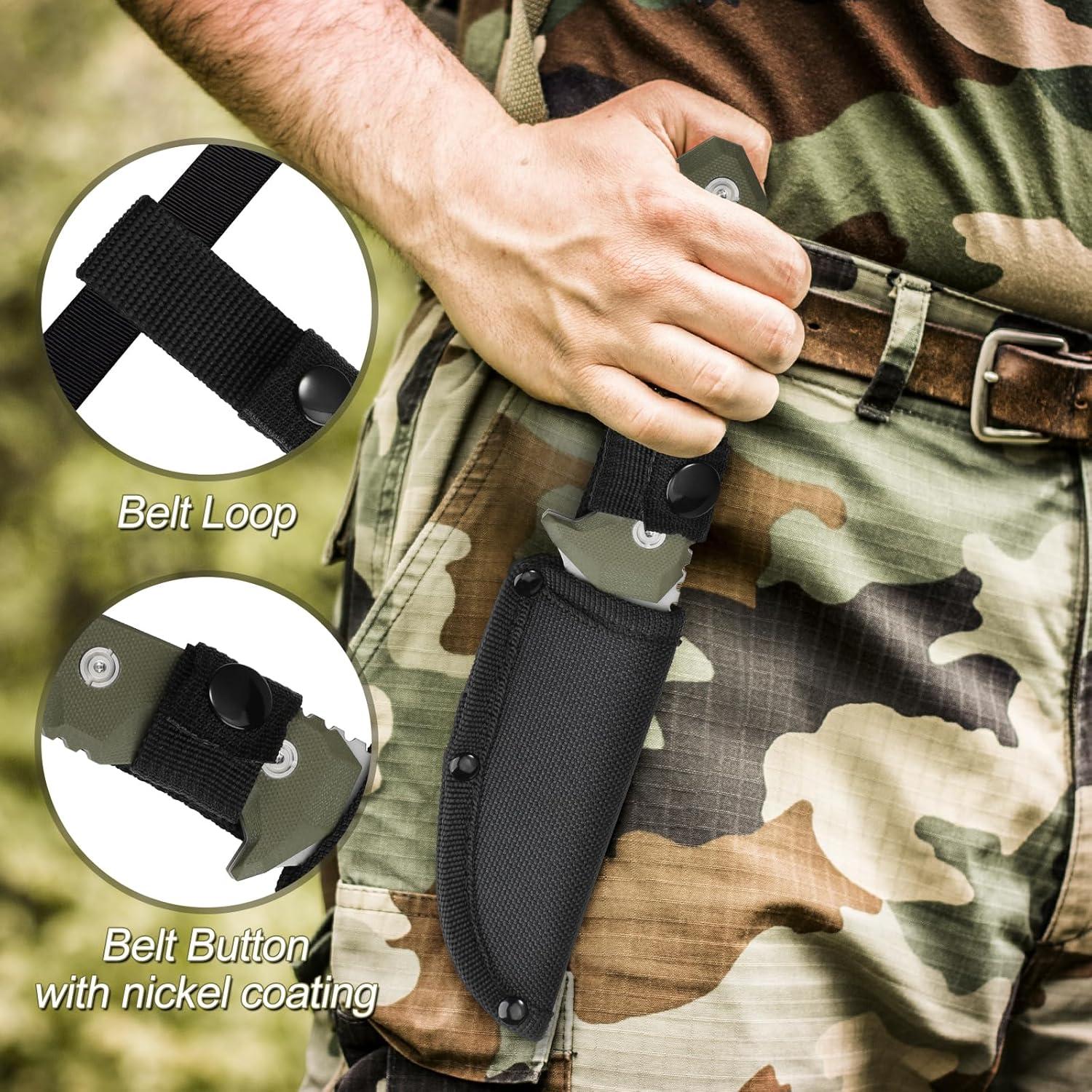 Cuchillo de Supervivencia Warmot KS7960 de Acero Inoxidable 22.29 cm