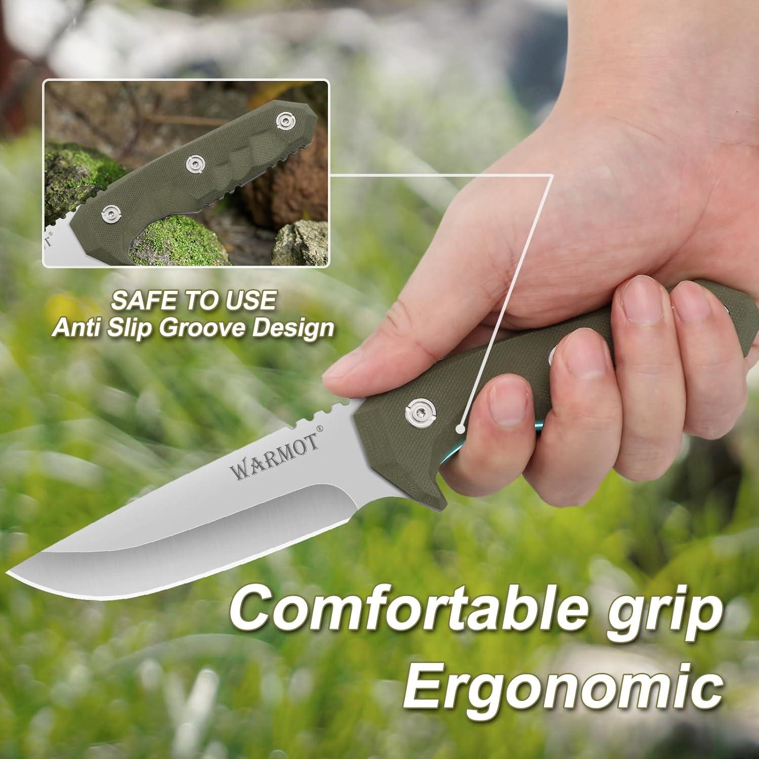 Cuchillo de Supervivencia Warmot KS7960 de Acero Inoxidable 22.29 cm