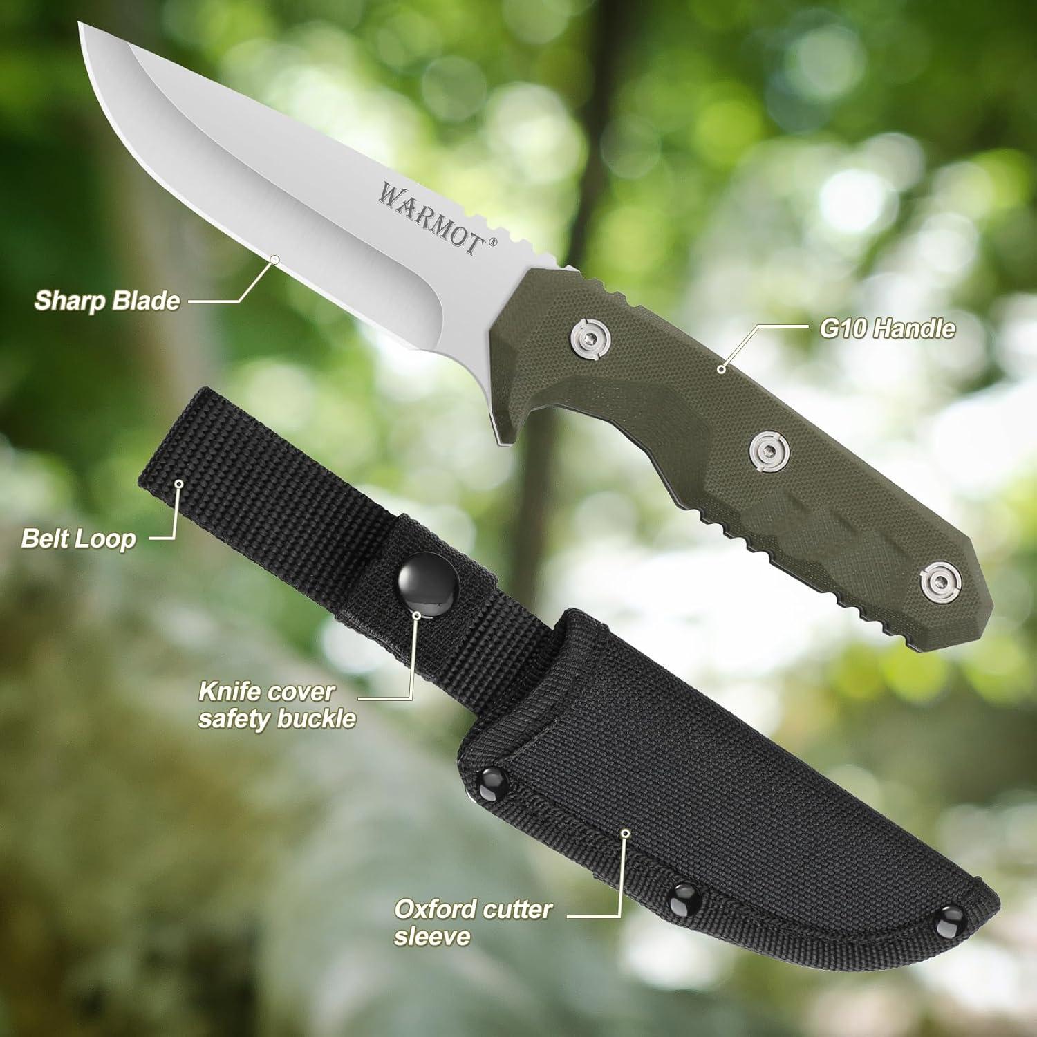 Cuchillo de Supervivencia Warmot KS7960 de Acero Inoxidable 22.29 cm