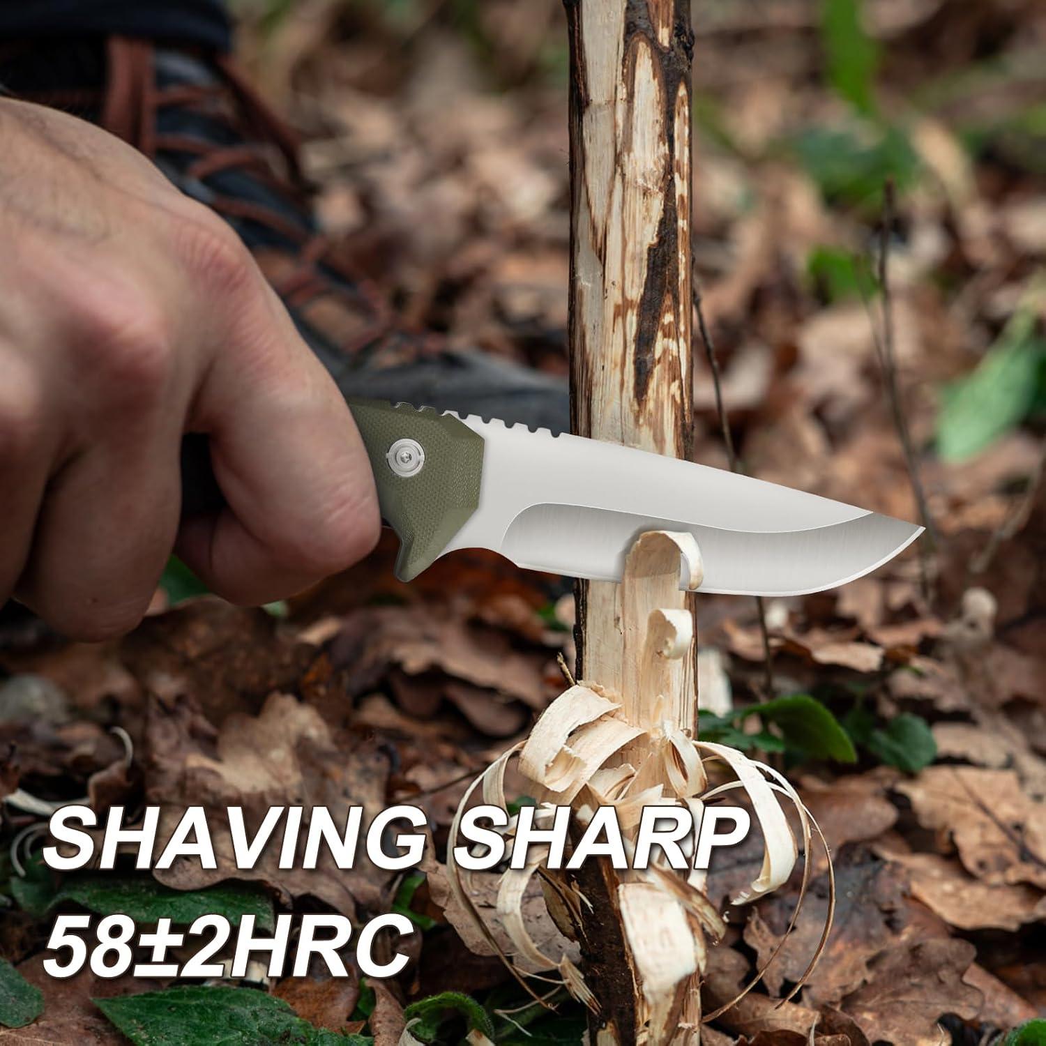 Cuchillo de Supervivencia Warmot KS7960 de Acero Inoxidable 22.29 cm