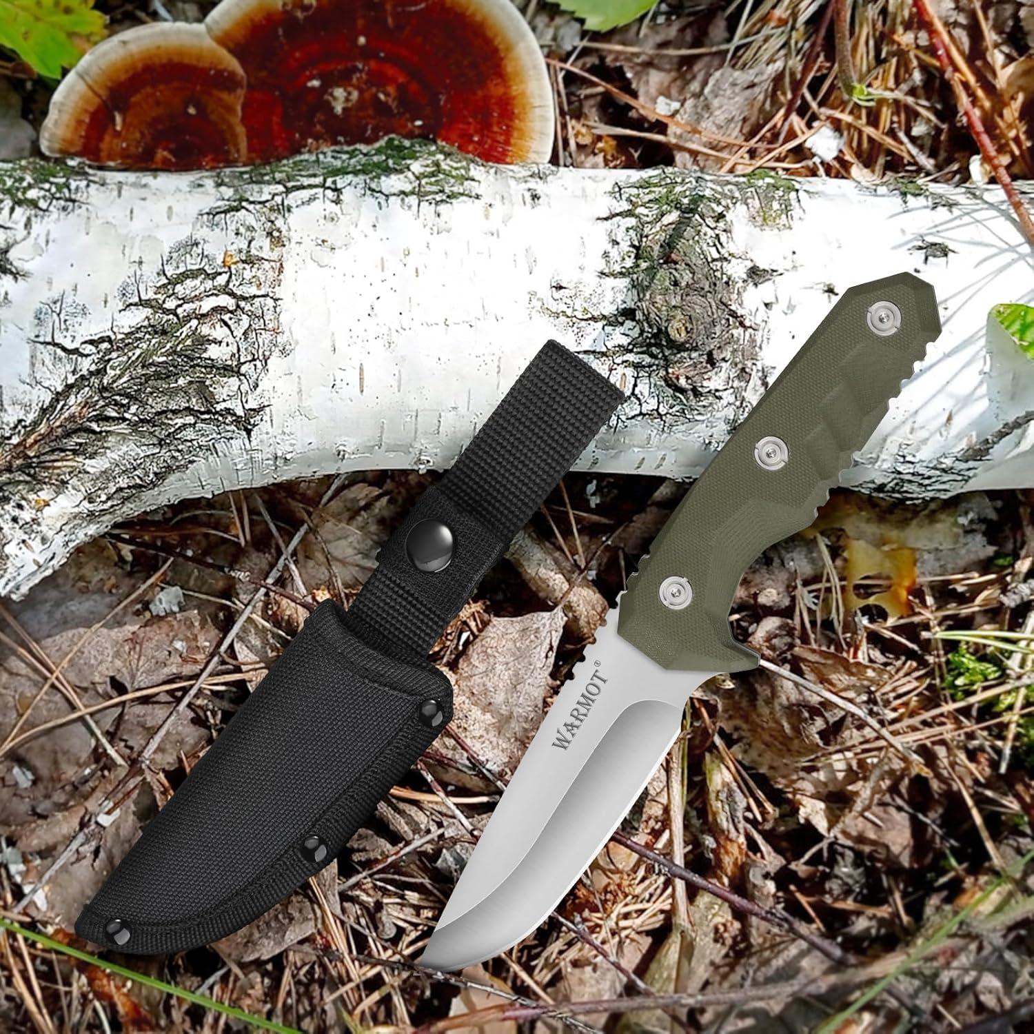 Cuchillo de Supervivencia Warmot KS7960 de Acero Inoxidable 22.29 cm