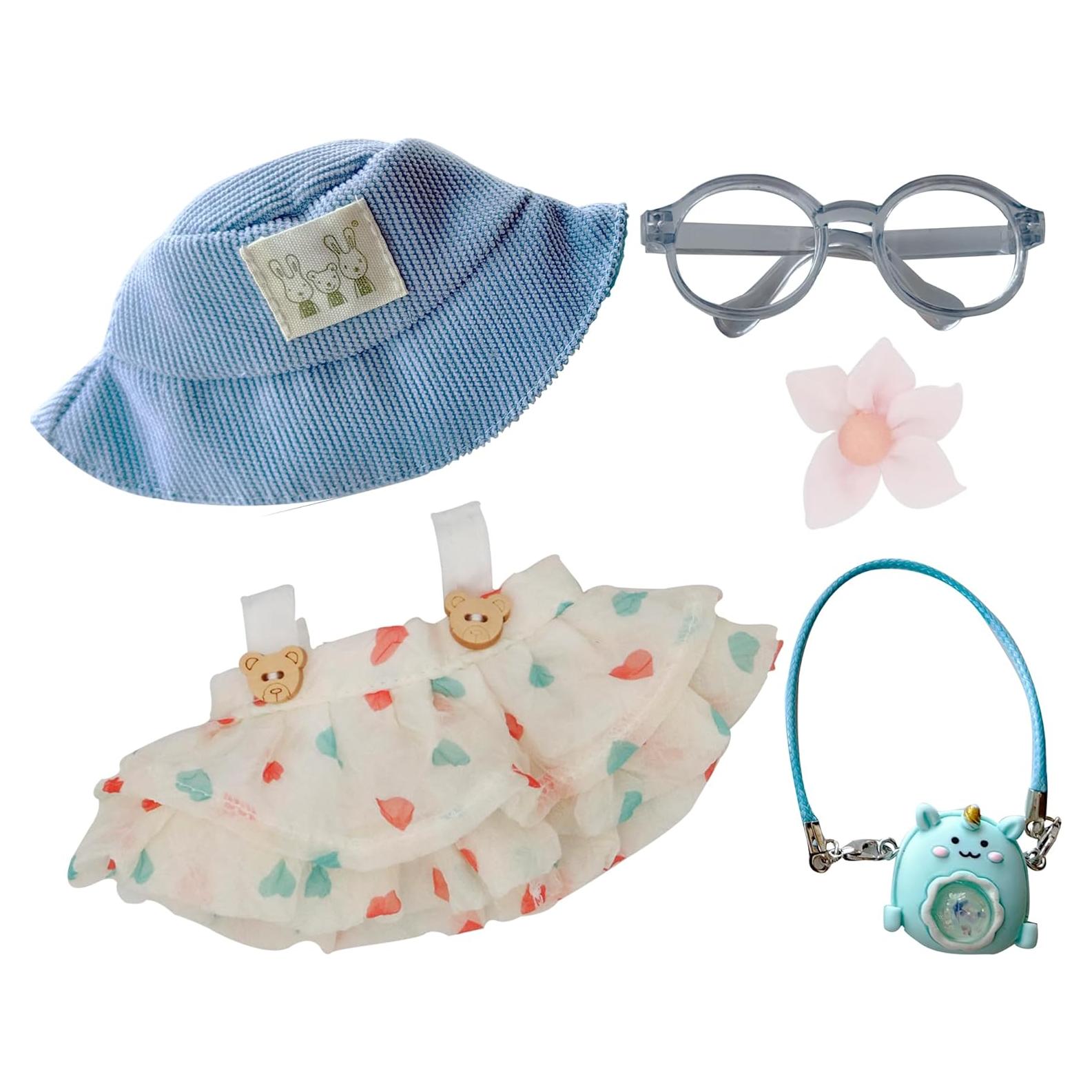 Conjunto de Ropa para Muñecas Pawro 10-17 cm - 5 Piezas Azul