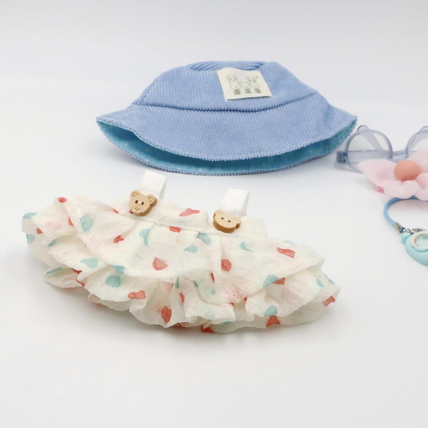 Conjunto de Ropa para Muñecas Pawro 10-17 cm - 5 Piezas Azul