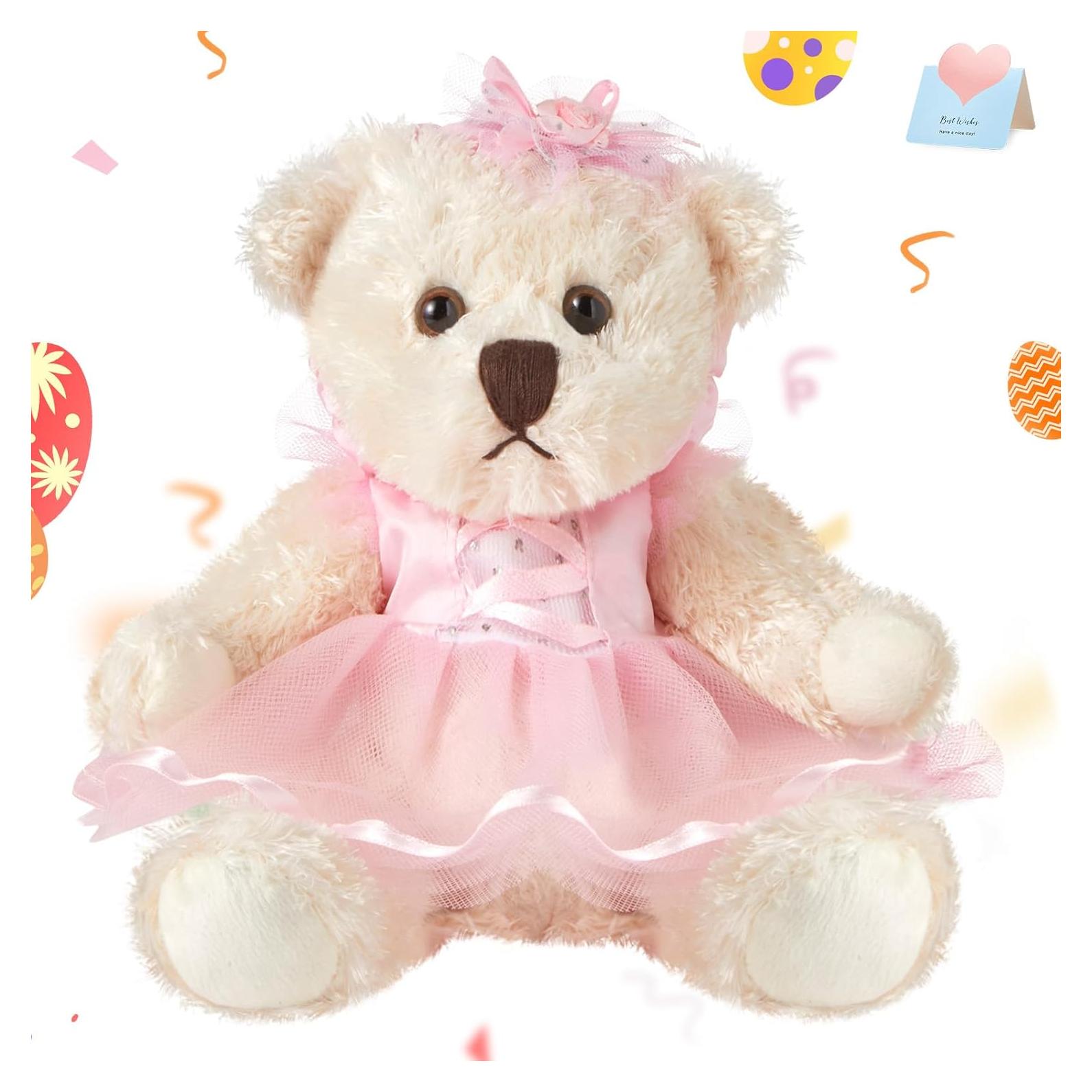 Oso de Peluche Bailarina Houwsbaby 19 cm Rosa