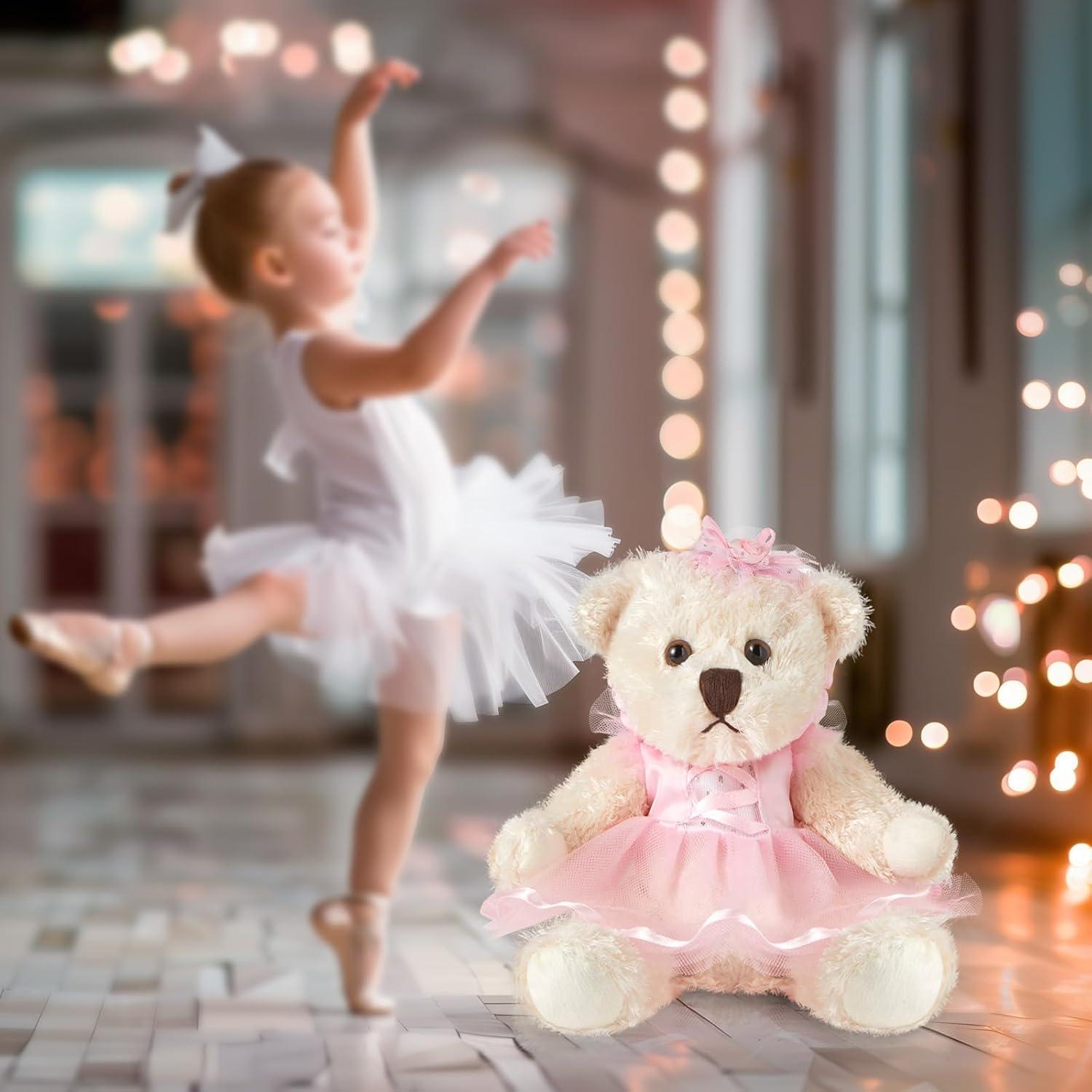 Oso de Peluche Bailarina Houwsbaby 19 cm Rosa