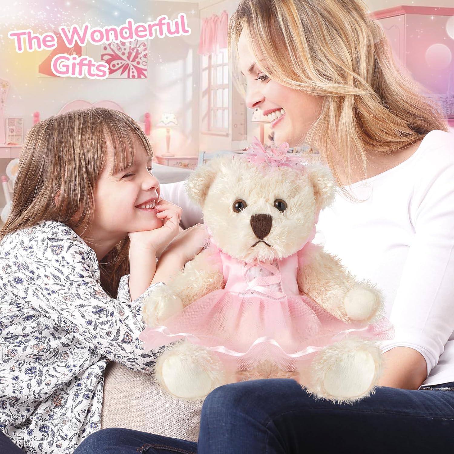 Oso de Peluche Bailarina Houwsbaby 19 cm Rosa