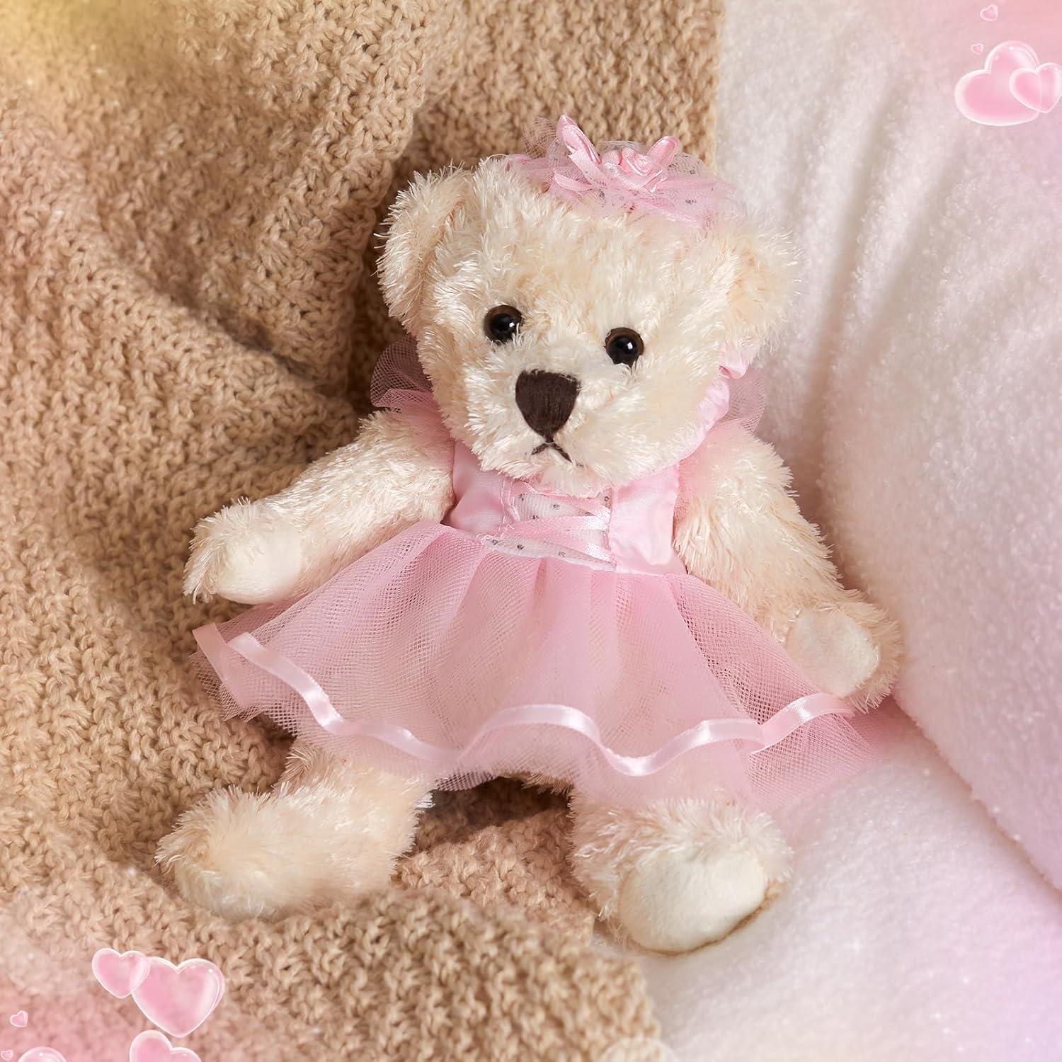 Oso de Peluche Bailarina Houwsbaby 19 cm Rosa