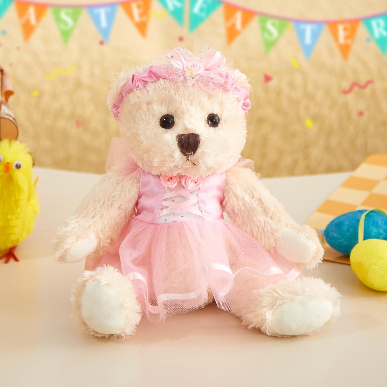 Oso de Peluche Bailarina Houwsbaby 19 cm Rosa