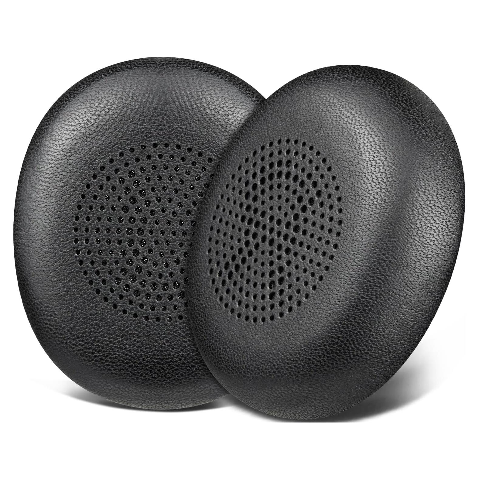 Almohadillas de Piel de Cordero SOULWIT para Jabra Evolve2 65/40 - Negro