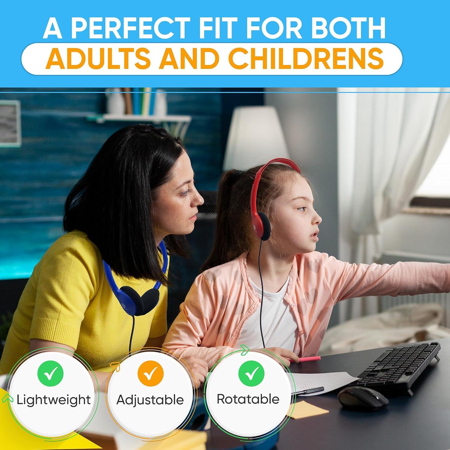 Paquete de 10 Auriculares Cableados Redskypower OTD22UX0CG