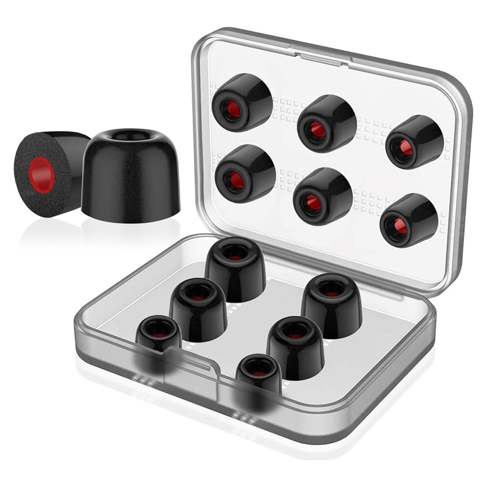 6 Pares Puntas de Espuma de Memoria para Auriculares 4.5-5.5mm