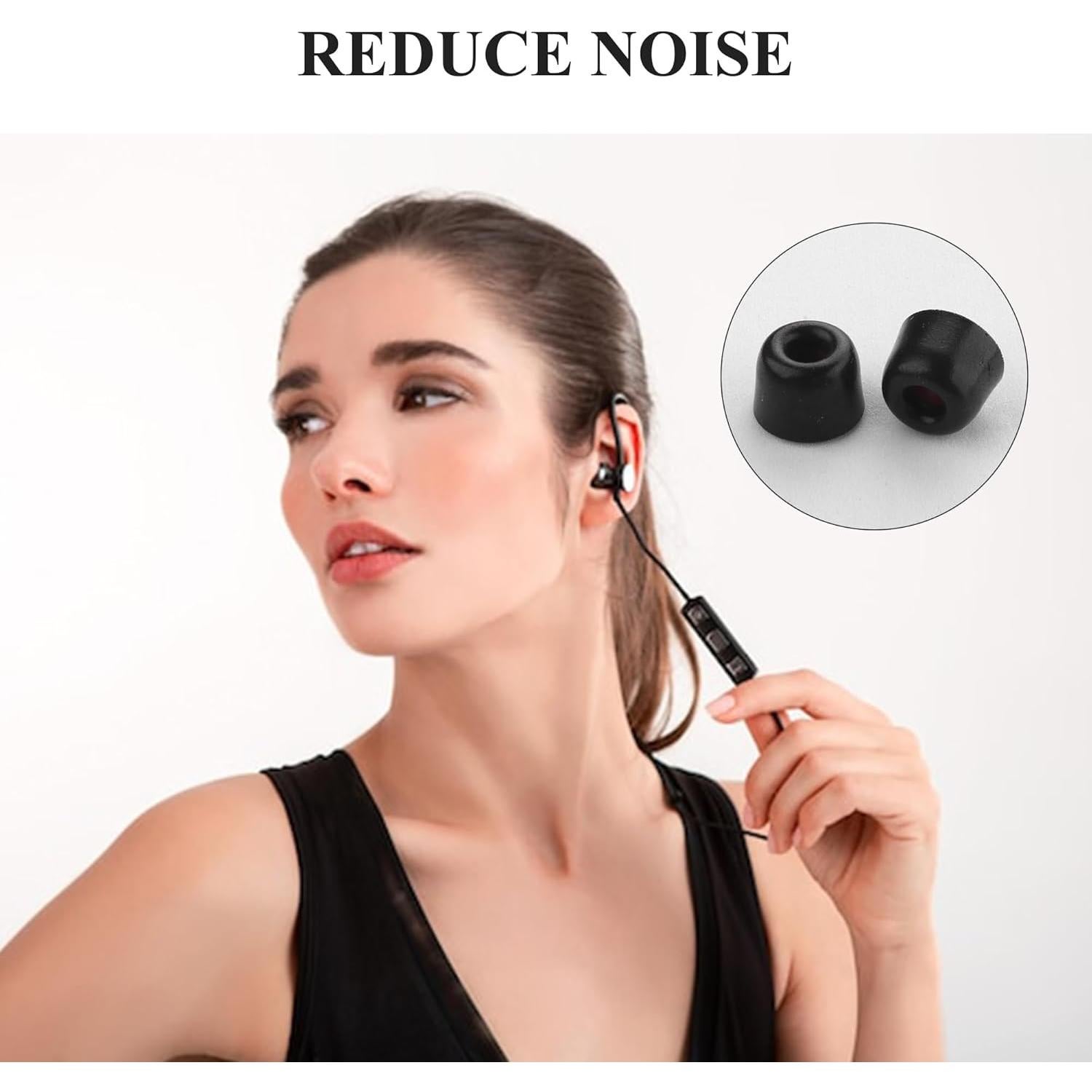 6 Pares Puntas de Espuma de Memoria para Auriculares 4.5-5.5mm