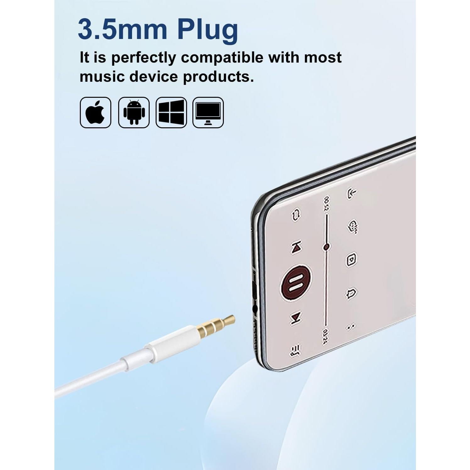 Auriculares con Cable MAS CARNEY WH9 con Micrófono 3.5mm