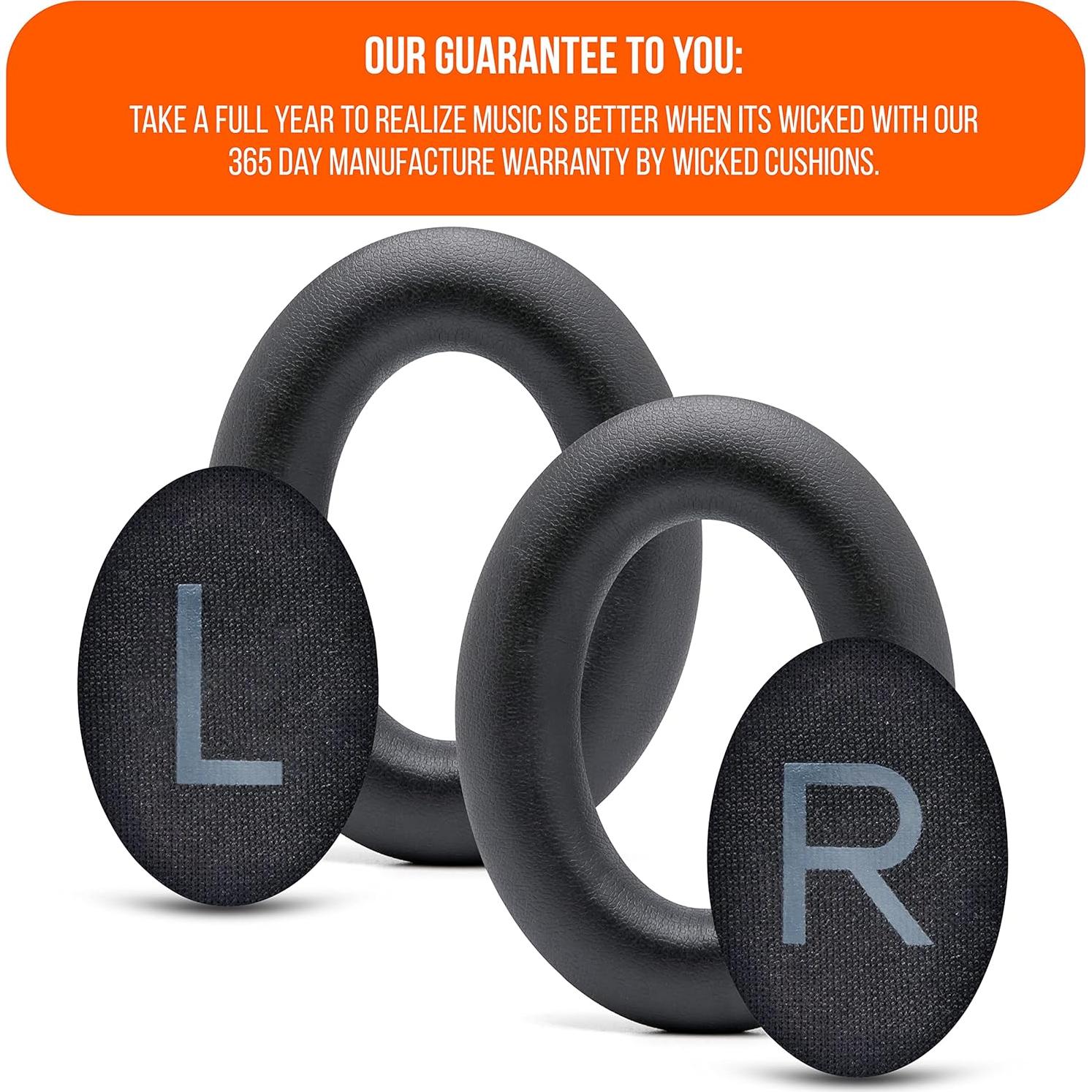 Almohadillas de Reemplazo Wicked Cushions para Bose QC45 - Negro