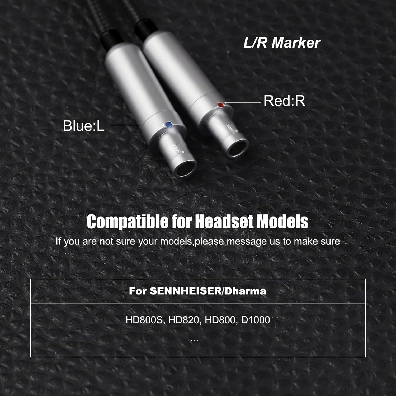 Cable de Auriculares okcsc HD800 2.5mm 2.0m Cobre Libre de Oxígeno