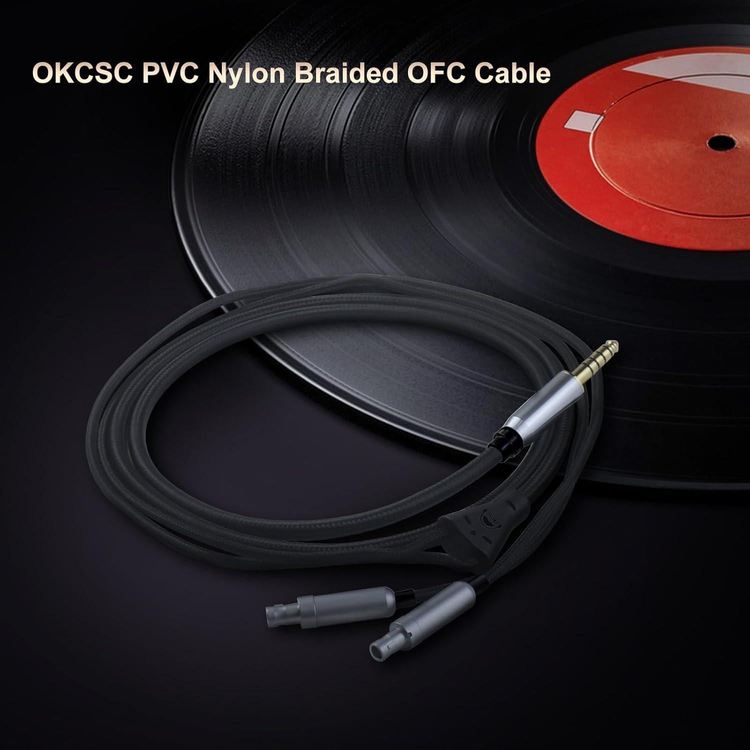 Cable de Auriculares okcsc HD800 2.5mm 2.0m Cobre Libre de Oxígeno