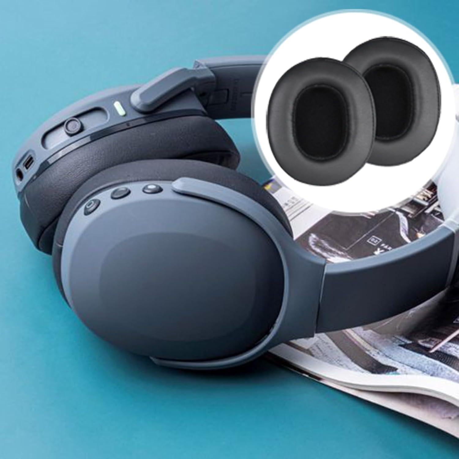 Almohadillas de Repuesto Adhiper para Skullcandy Crusher ANC/Evo/Hesh - Negro