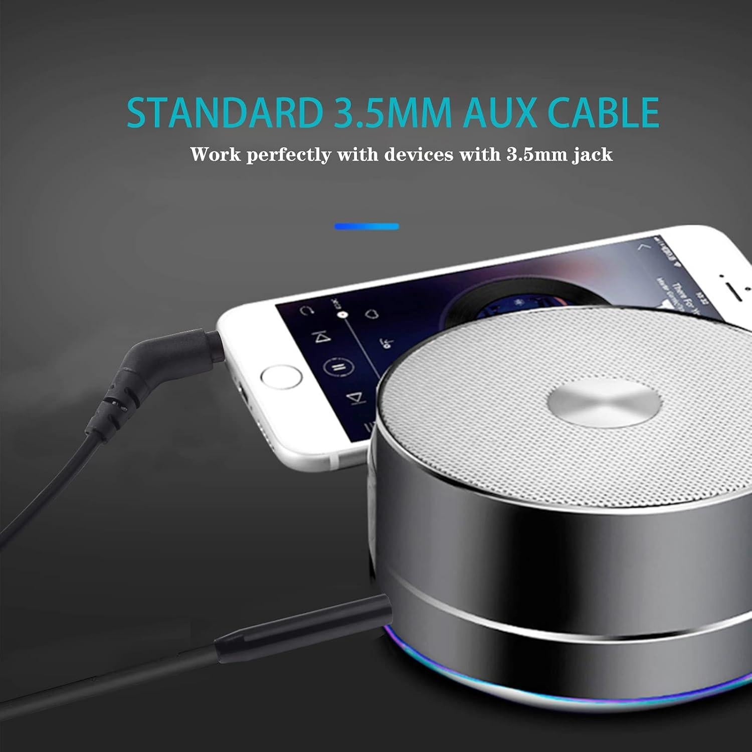 Cable de audio Alitutumao 2.5mm a 3.5mm 1.52m para auriculares