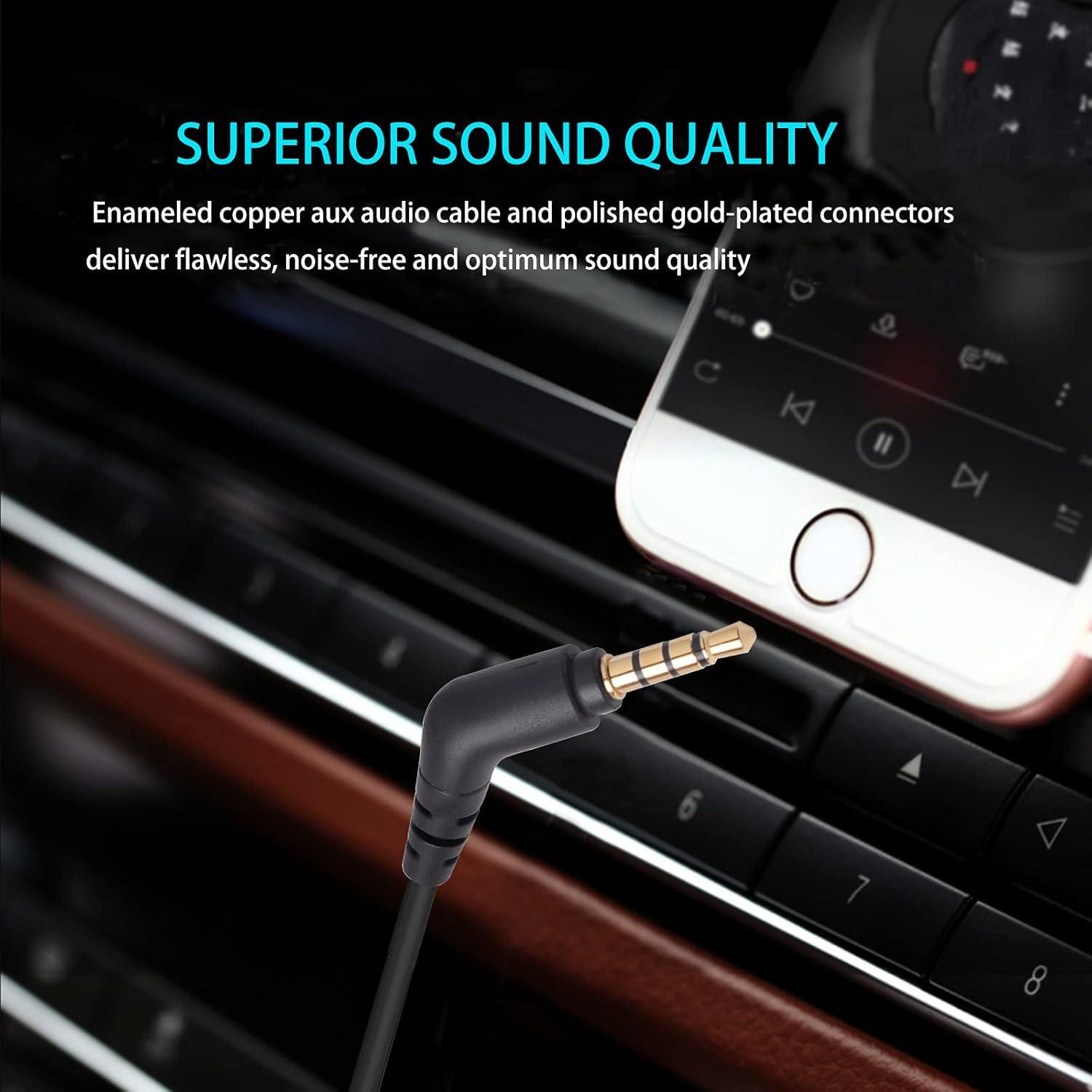 Cable de audio Alitutumao 2.5mm a 3.5mm 1.52m para auriculares