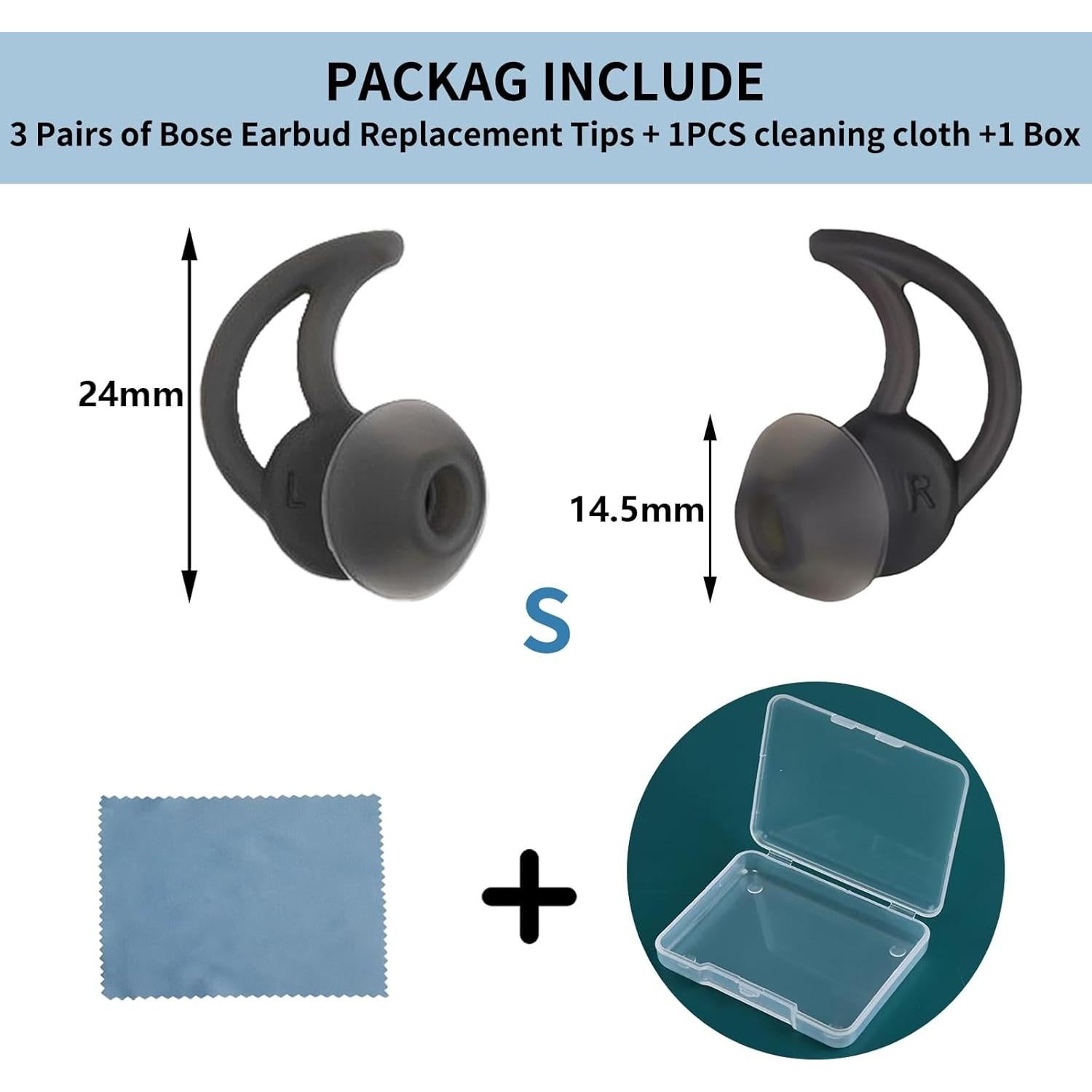 Tapones de Repuesto Bose Soundsport S 3 Pares Silicona