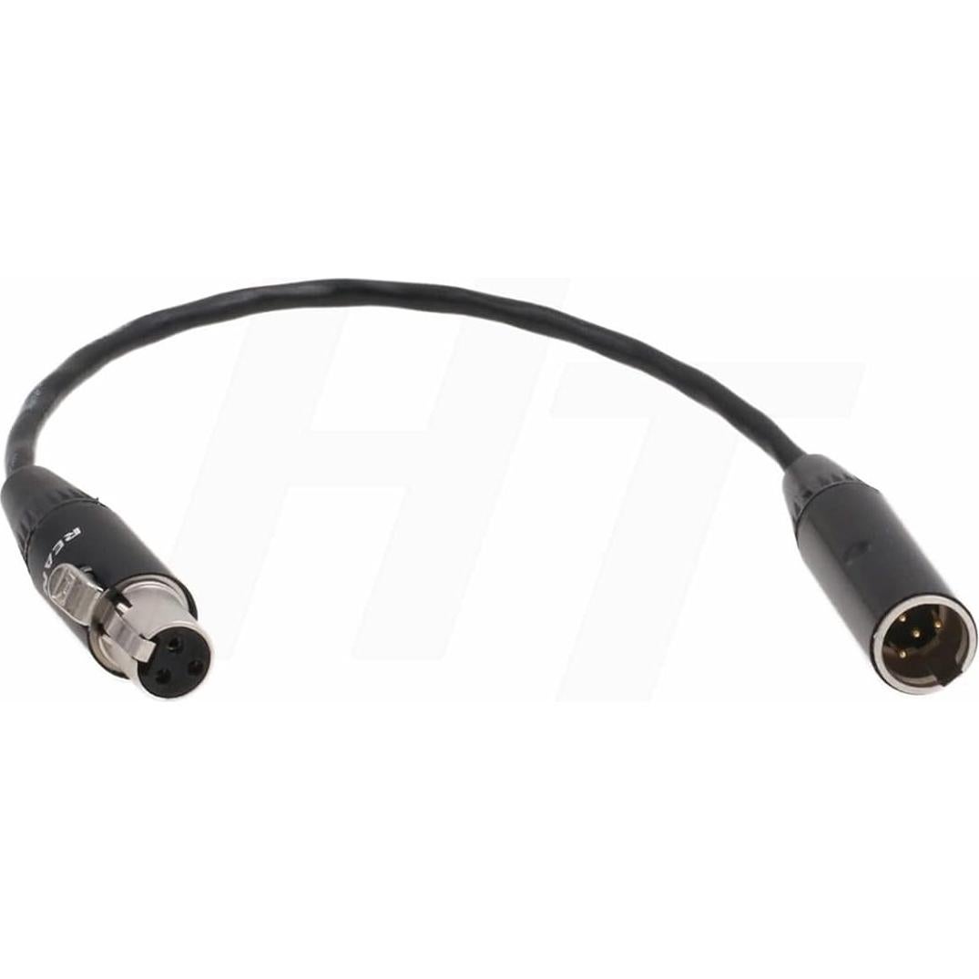 Cable Adaptador de Audio Shure TA4M a AKG TA3F 15cm