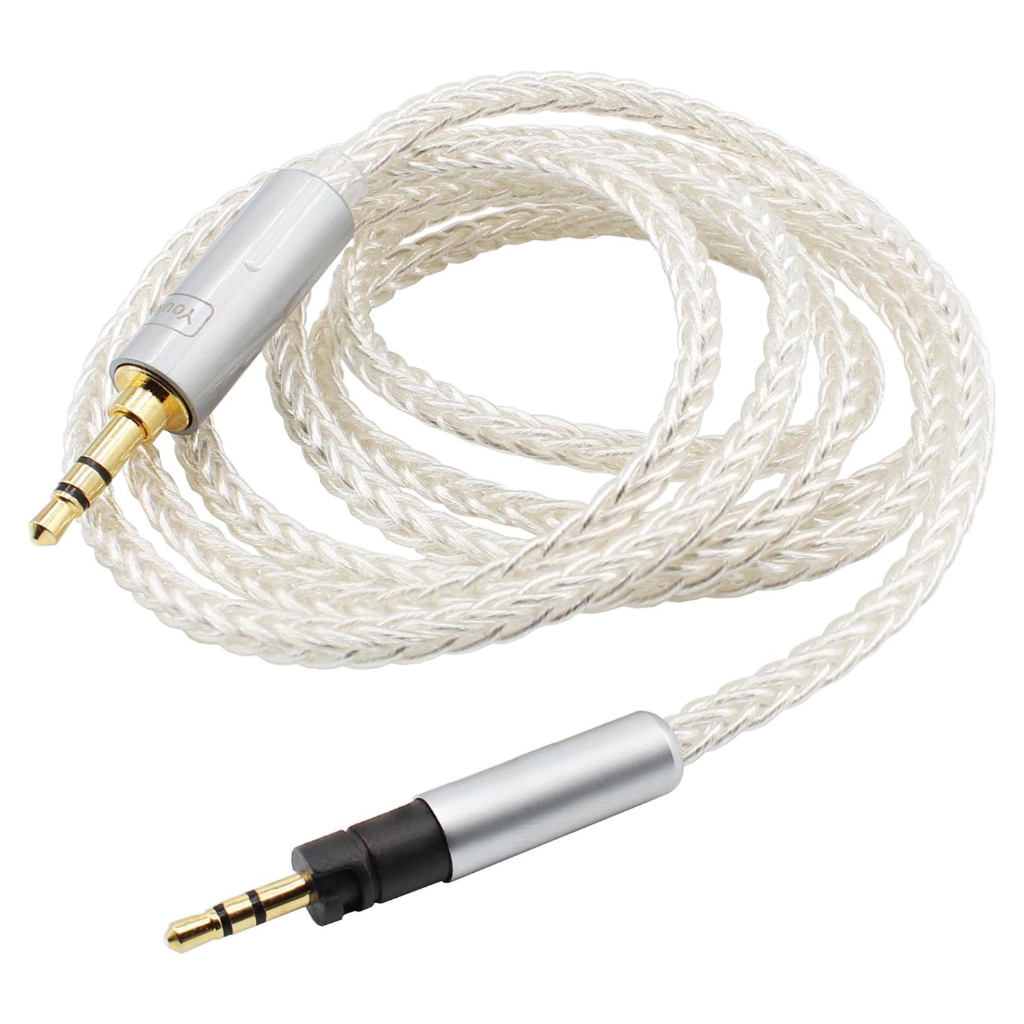 Cable de Reemplazo Trenzado Youkamoo 1.2m para Auriculares Sennheiser