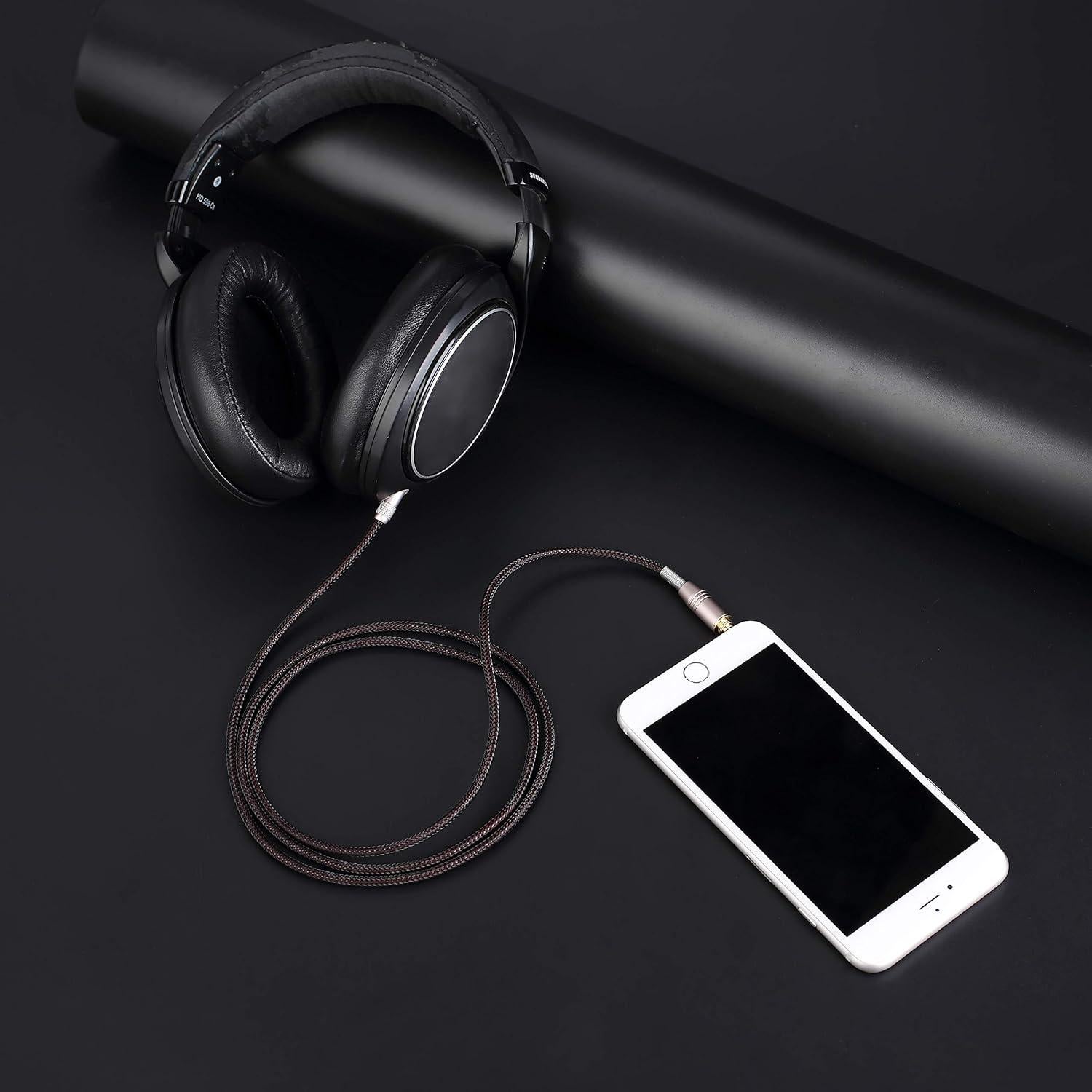 Cable de audio de reemplazo KetDirect 1.2m para Sennheiser