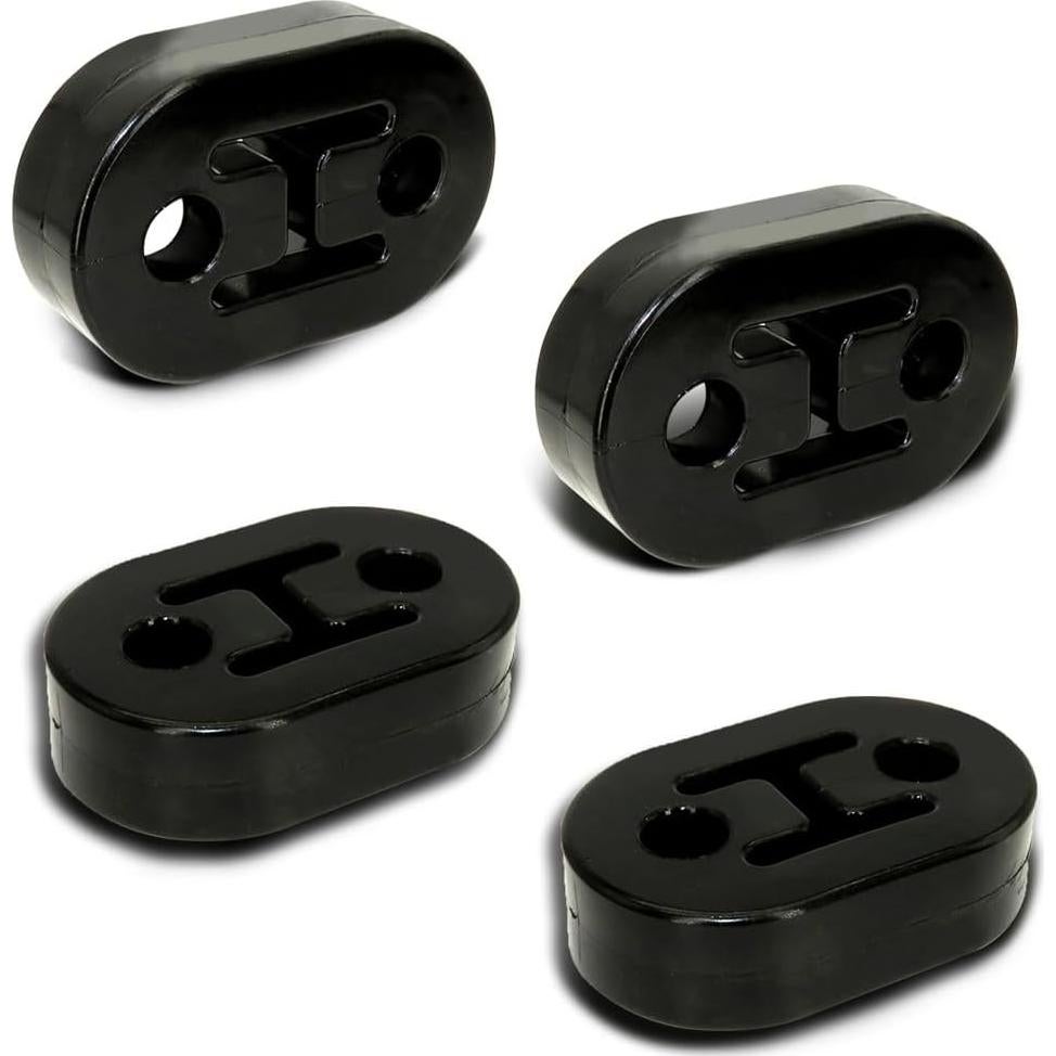 Soporte de Escape de Coche Couslcd 4 Piezas Goma 12mm Negro