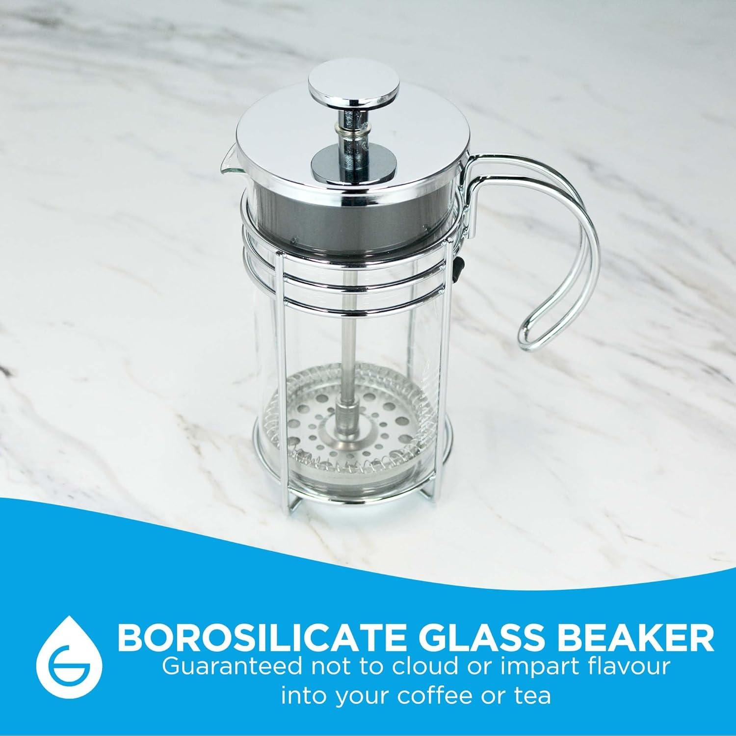 Prensa Francesa GROSCHE Madrid 0.35L Vidrio Borosilicato Doble Filtro