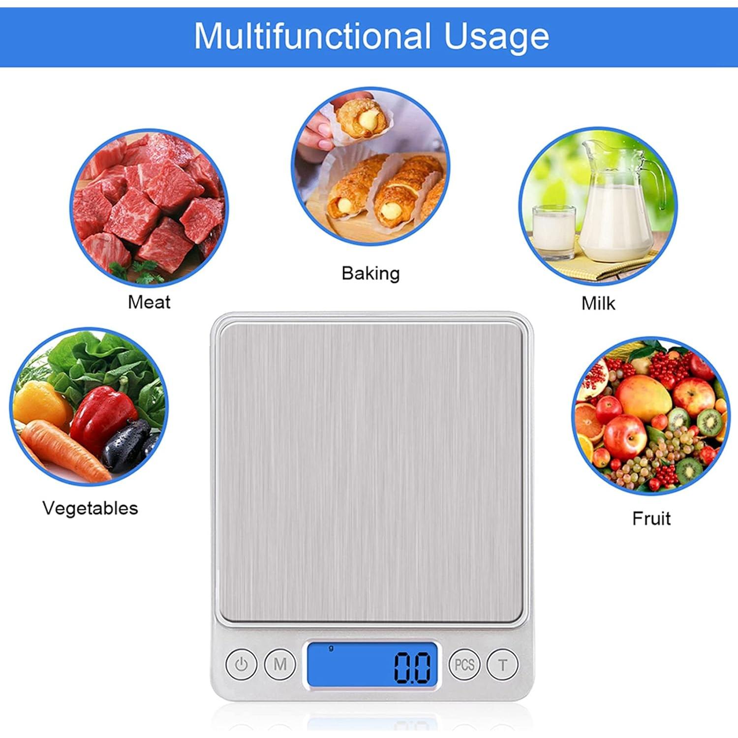 Báscula de Cocina Digital UNIWEIGH 3kg/0.1g Alta Precisión