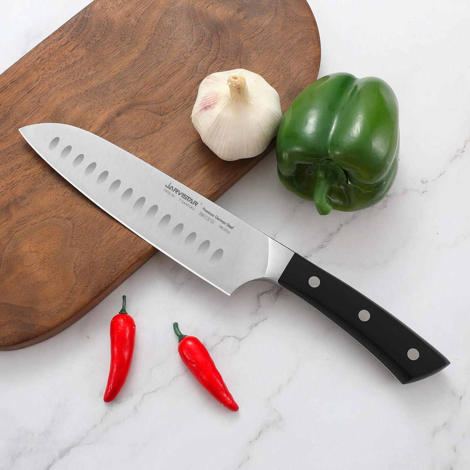 Cuchillo Santoku JARVISTAR 17.78 cm Acero Inoxidable Ultra Afilado