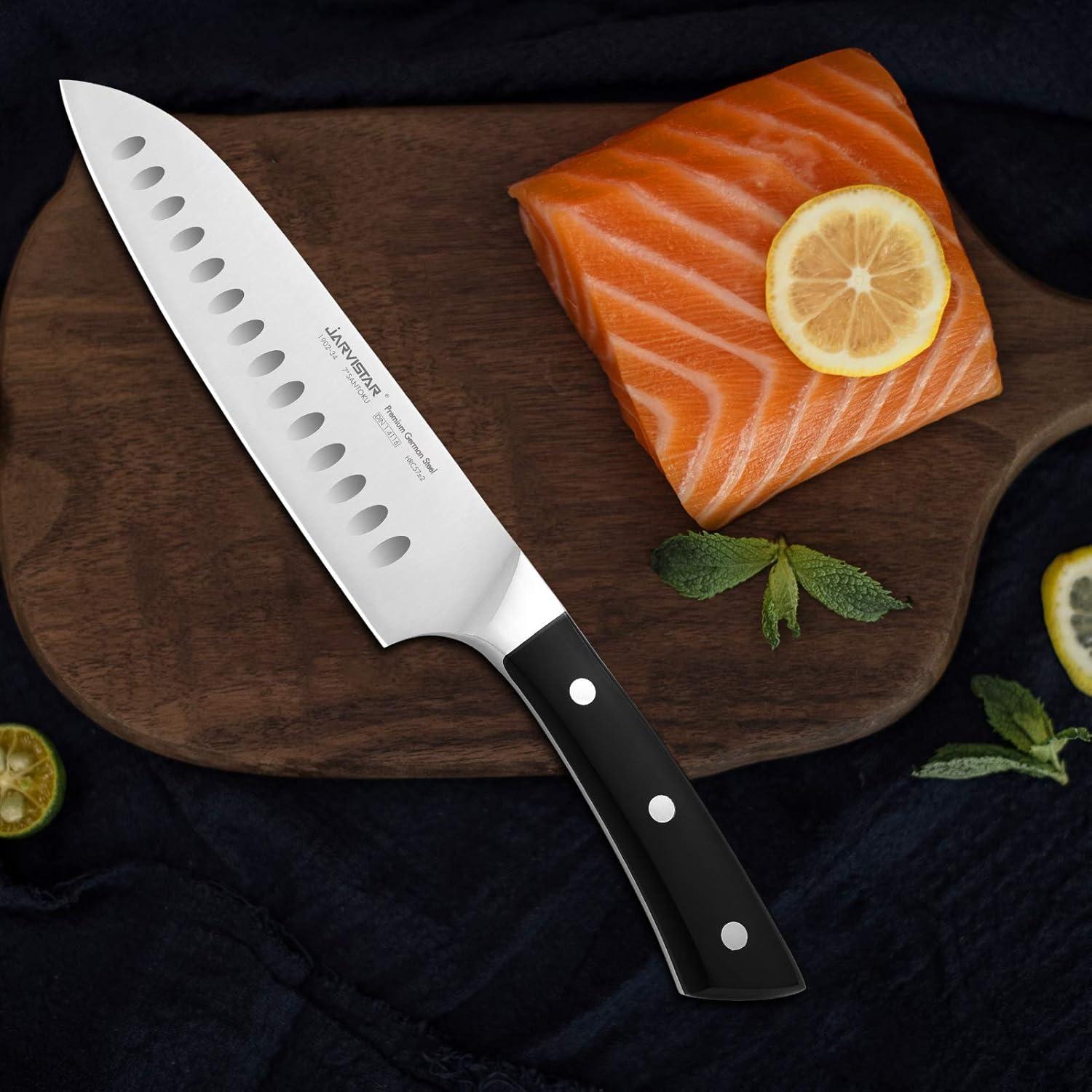 Cuchillo Santoku JARVISTAR 17.78 cm Acero Inoxidable Ultra Afilado
